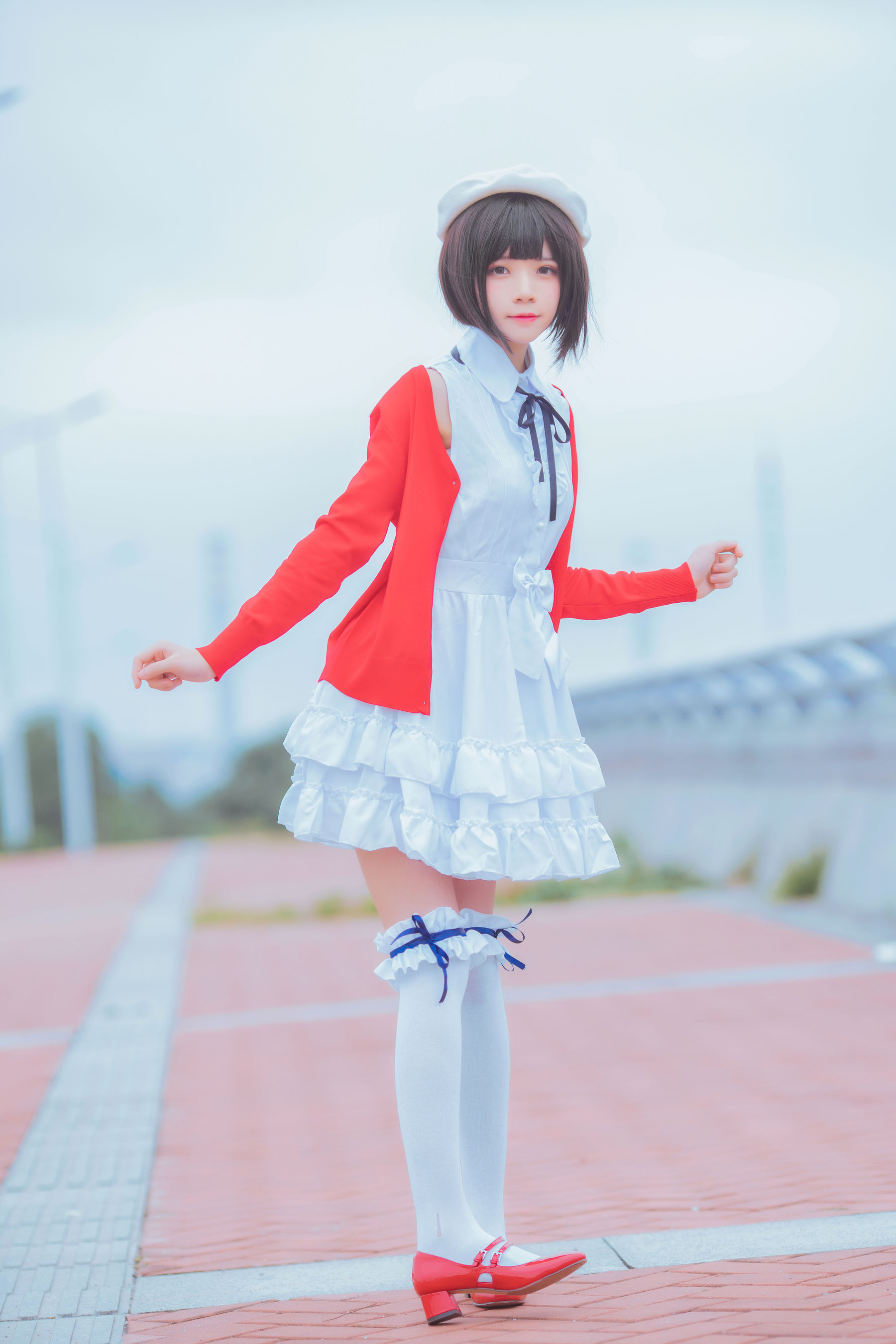 [COSPLAY] 桜桃喵 疯猫ss – 加藤惠常服