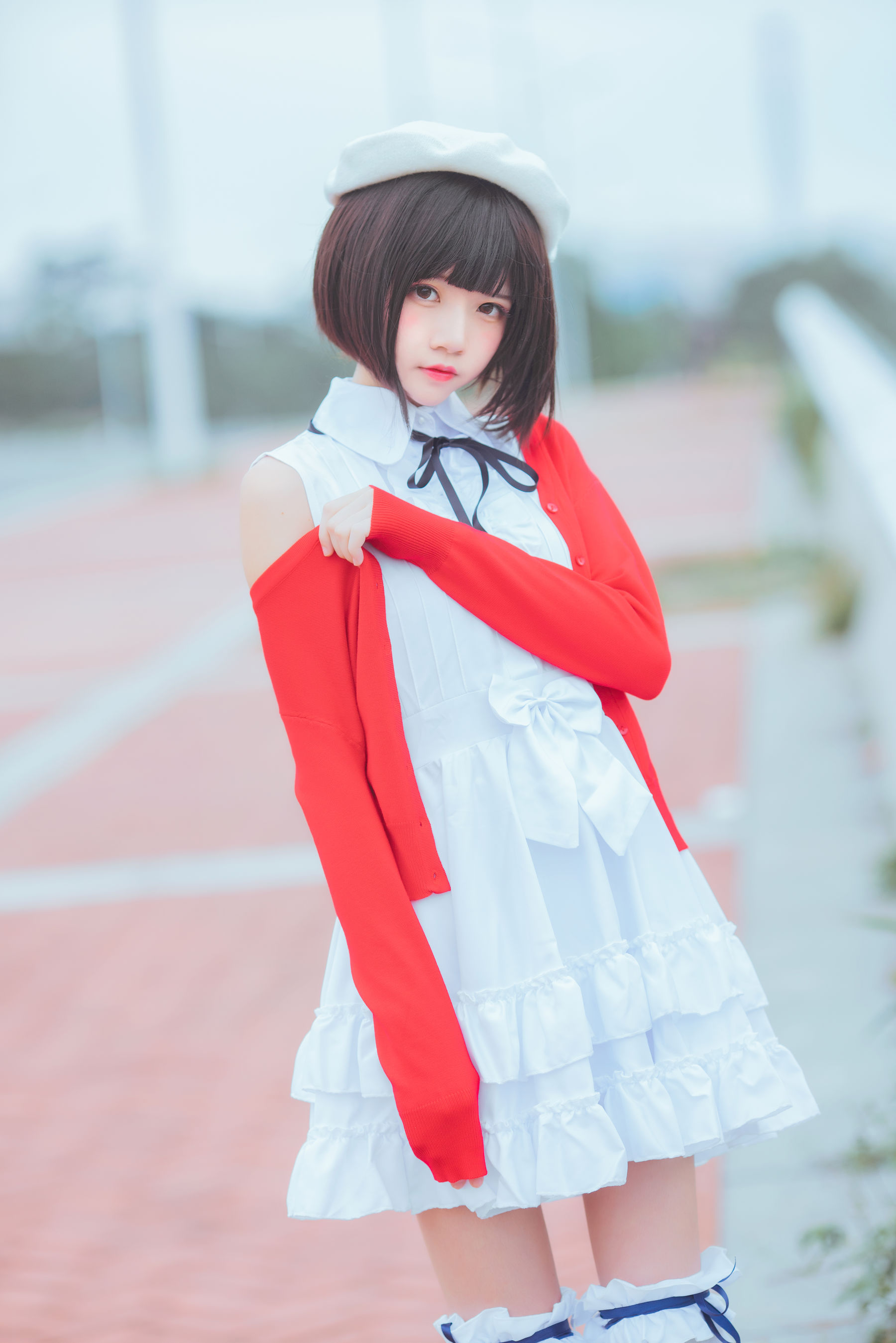 [COSPLAY] 桜桃喵 疯猫ss – 加藤惠常服