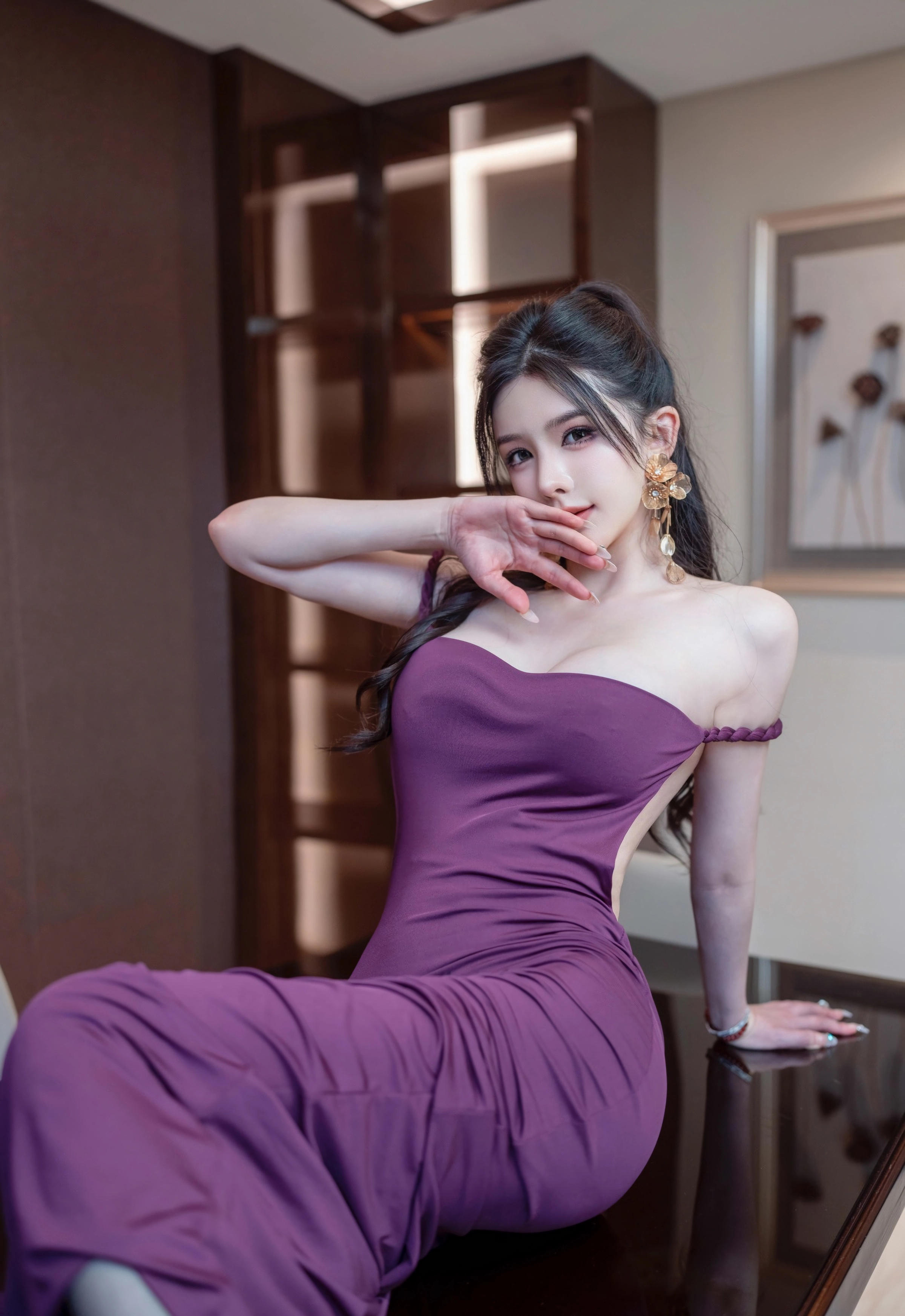 [XINGYAN星颜社] 2025.11.28 VOL.436 李丽莎 紫色连衣裙 性感写真 [75+1P]