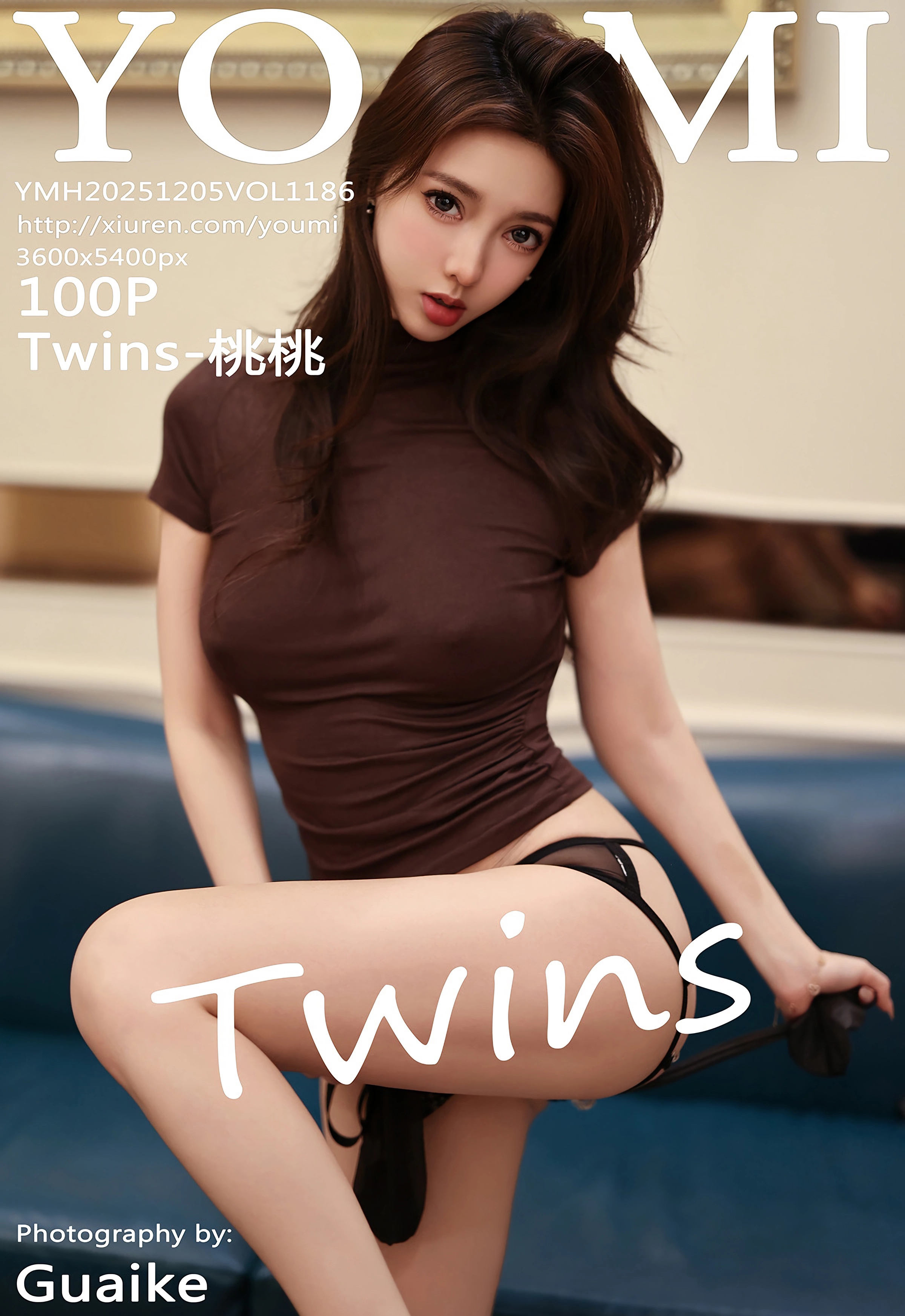 [YOUMI尤蜜荟] 2025.12.05 VOL.1186 Twins-桃桃 黑色西服 魅惑黑丝 性感写真 [100+1P]