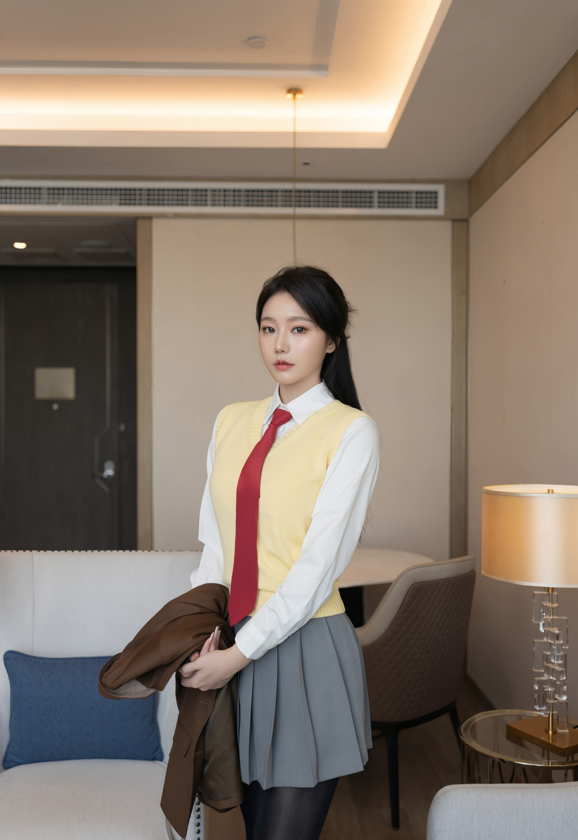 [XiuRen秀人网] 2025.12.09 No.11087 安然anran 学生装扮 性感魅惑黑丝 西安旅拍写真 [77+1P]