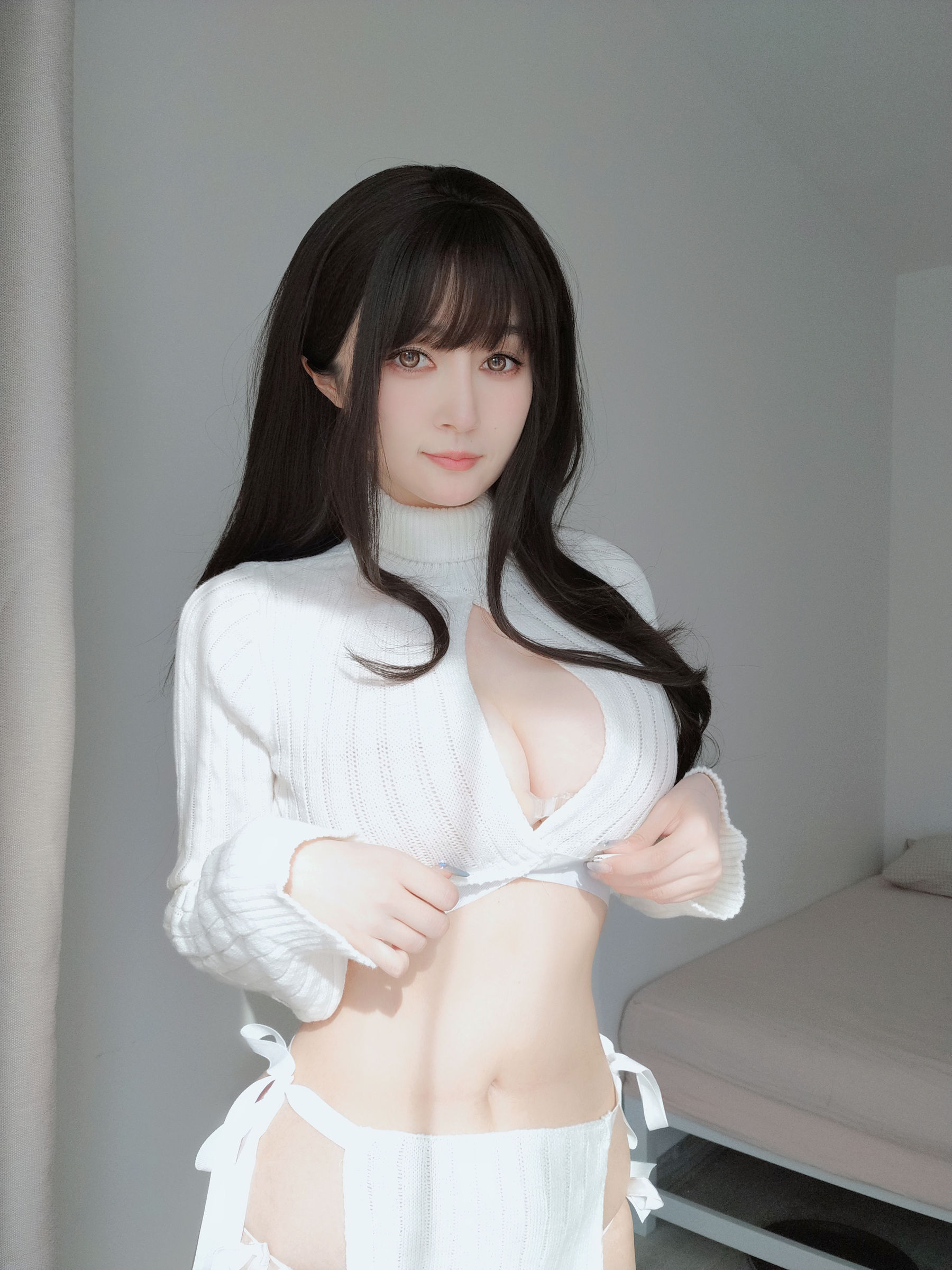 [COSPLAY] Coser小姐姐白银 – 白いセーター