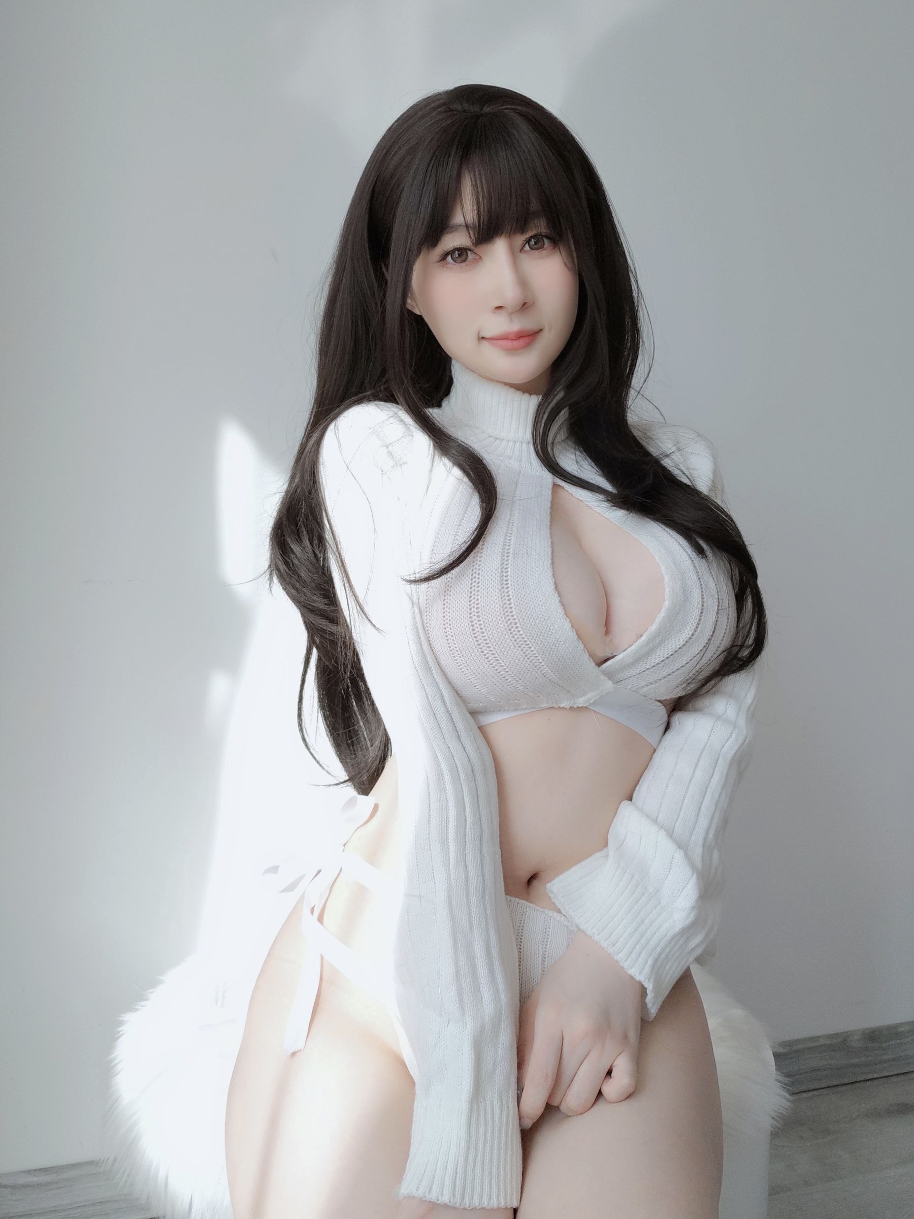 [COSPLAY] Coser小姐姐白银 – 白いセーター