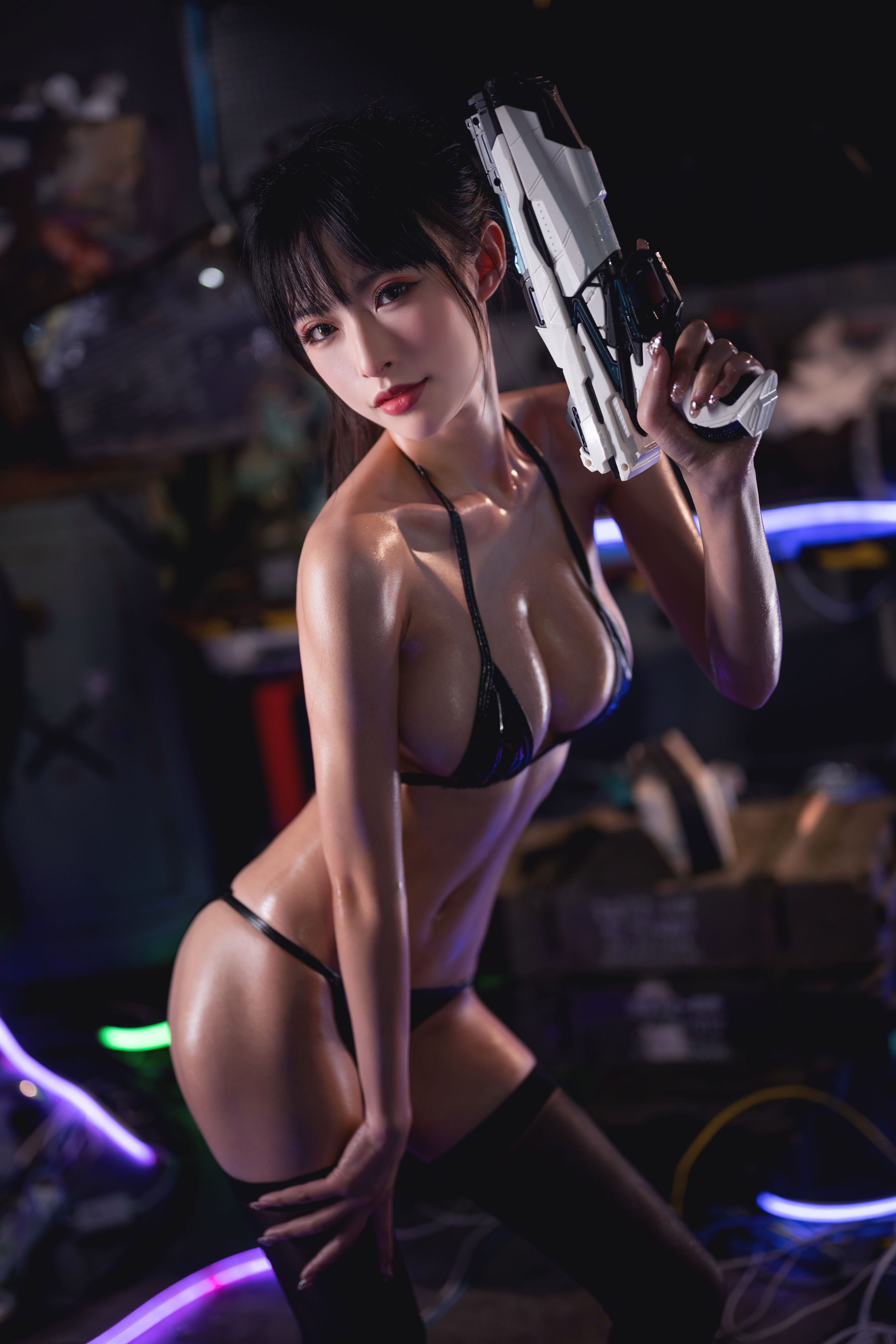 [COSPLAY] 清水由乃 抹油比基尼