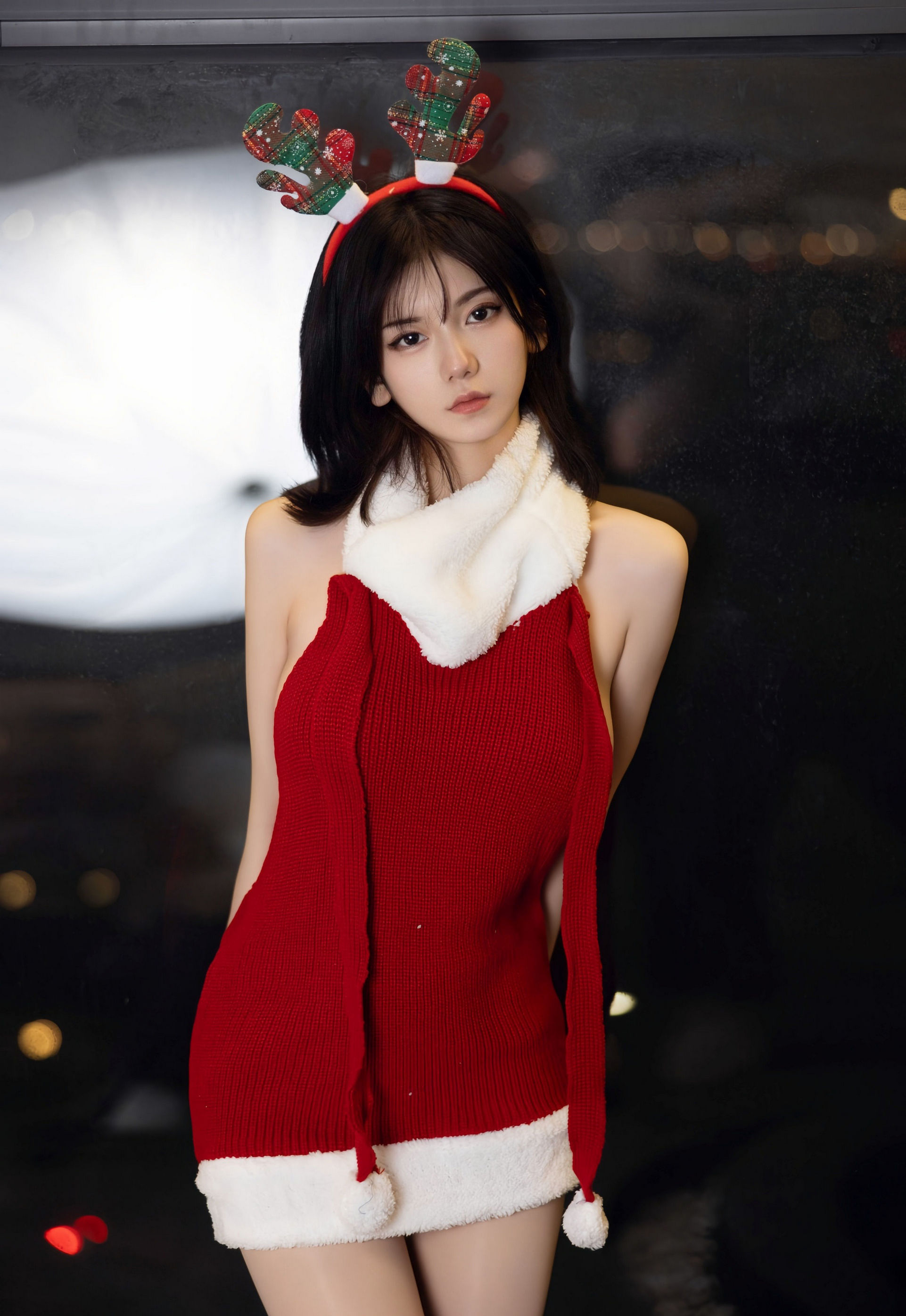 [XiuRen秀人网] 2025.12.25 No.11158 凌七七 红色毛衣 原色丝袜 性感写真 [86+1P]