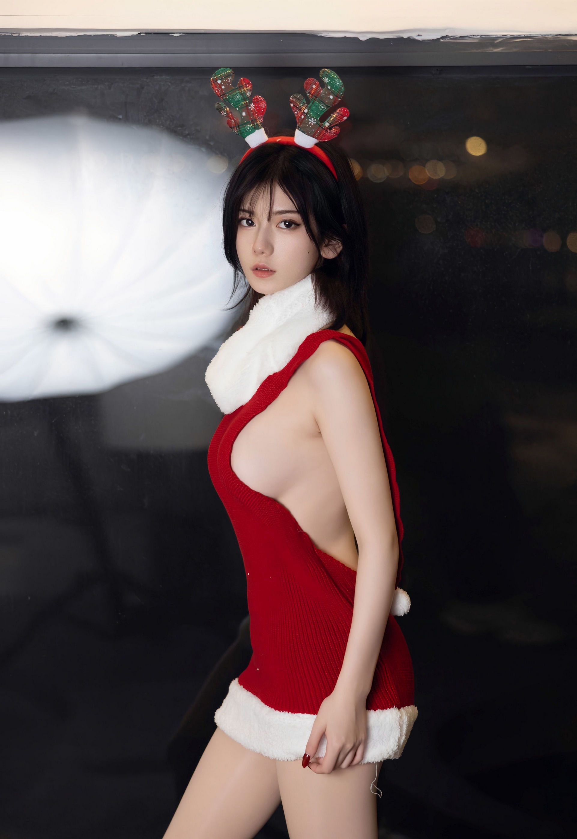 [XiuRen秀人网] 2025.12.25 No.11158 凌七七 红色毛衣 原色丝袜 性感写真 [86+1P]