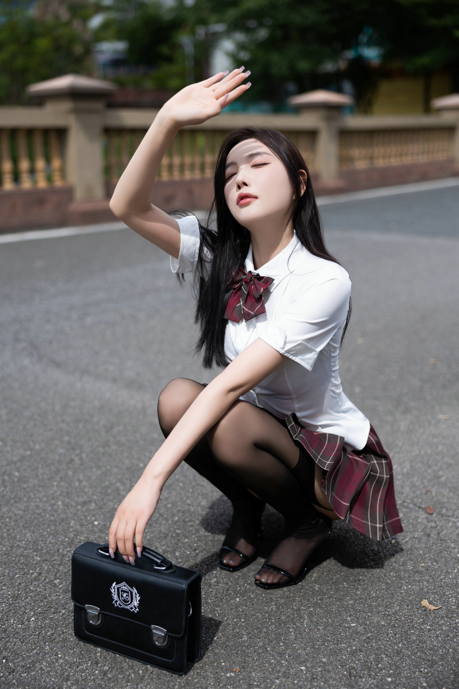 [秀人内购] 杨晨晨 诱人私拍福利 性感JK制服