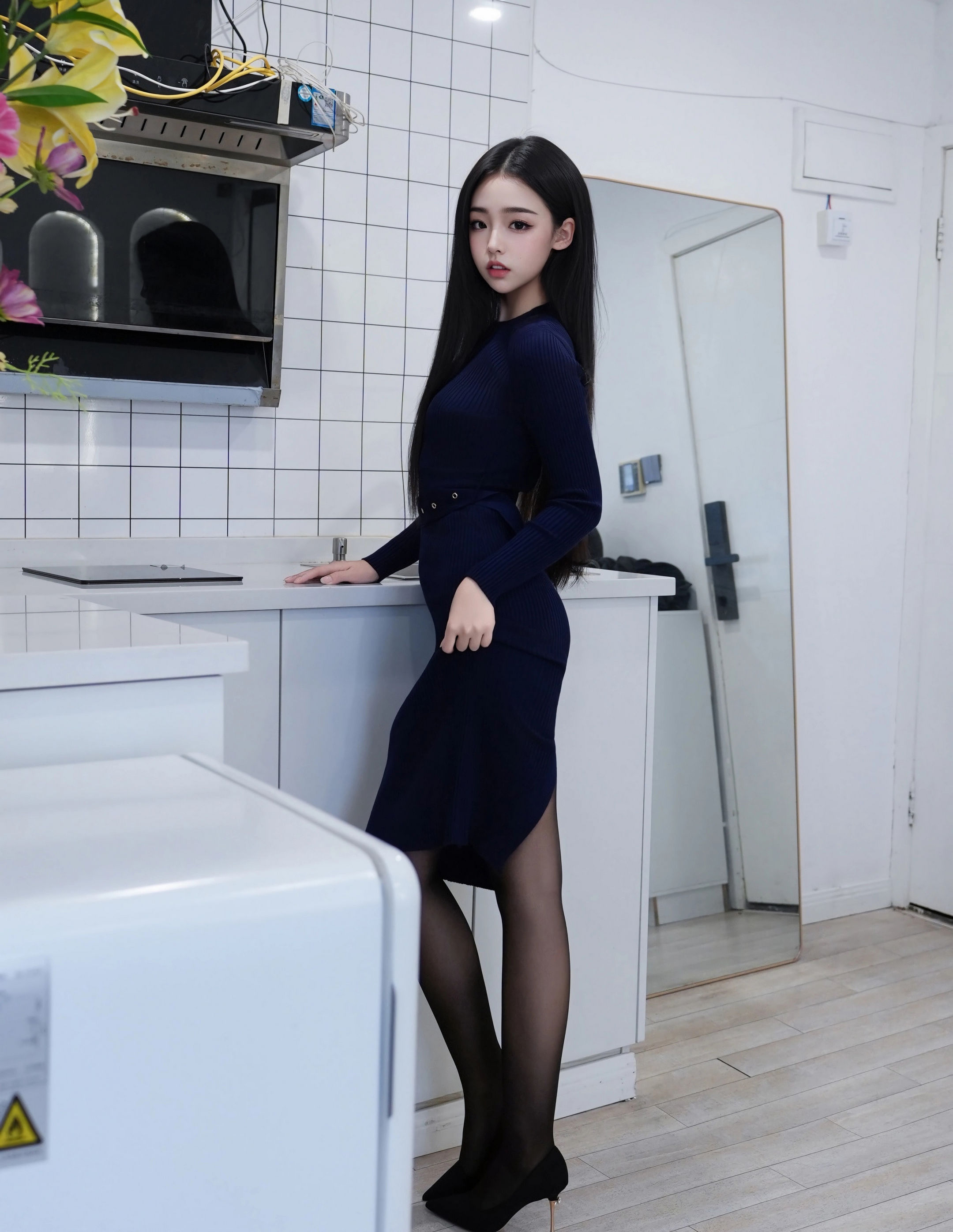 [XiuRen秀人网] 2025.12.30 No.11173 虞姬无悔 蓝色连衣短裙 魅惑黑丝 性感写真 [62+1P]