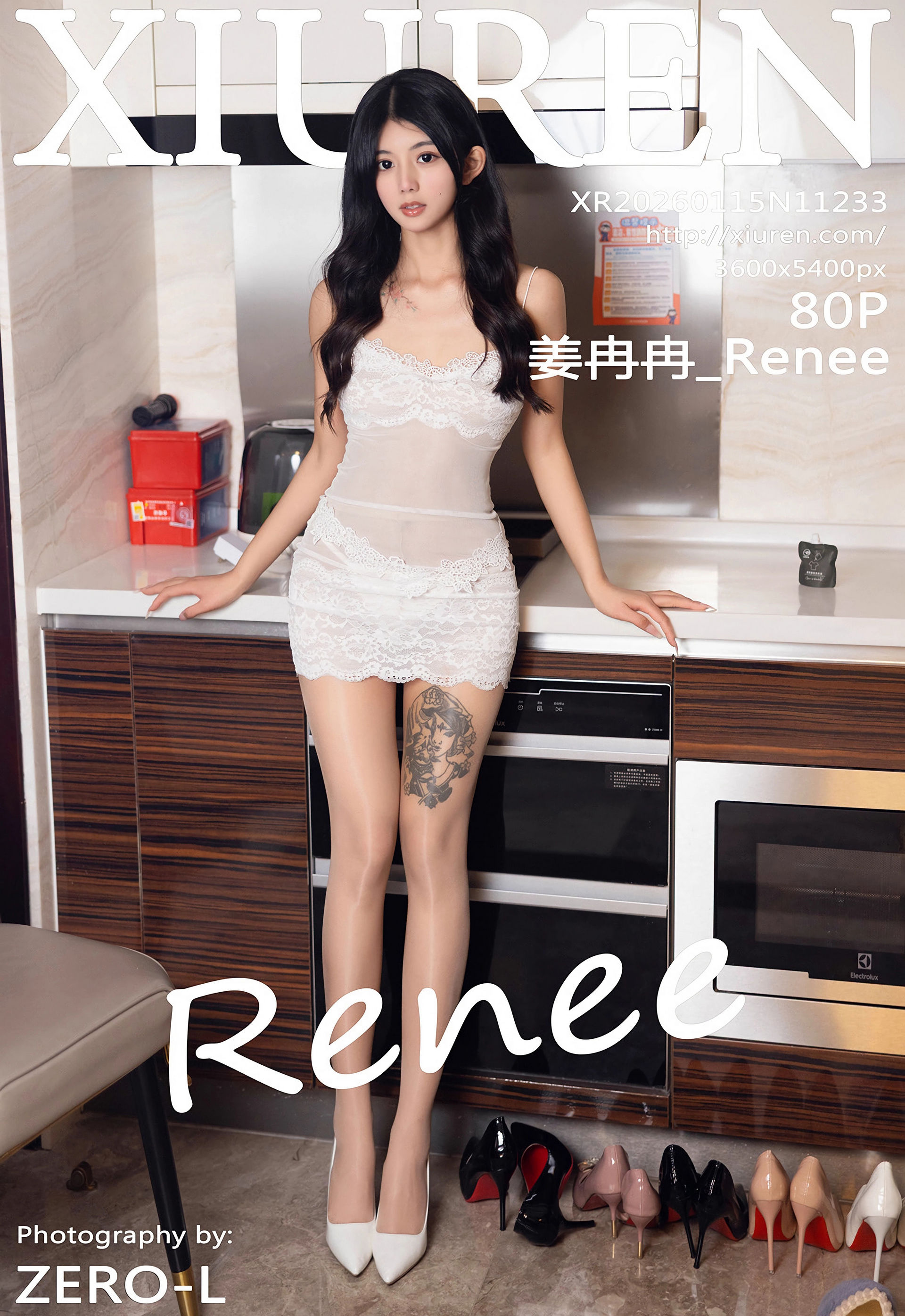 [XiuRen秀人网] 2026.01.15 No.11233 姜冉冉_Renee@ 白色连衣短裙 肉色丝袜 性感写真 [80+1P]