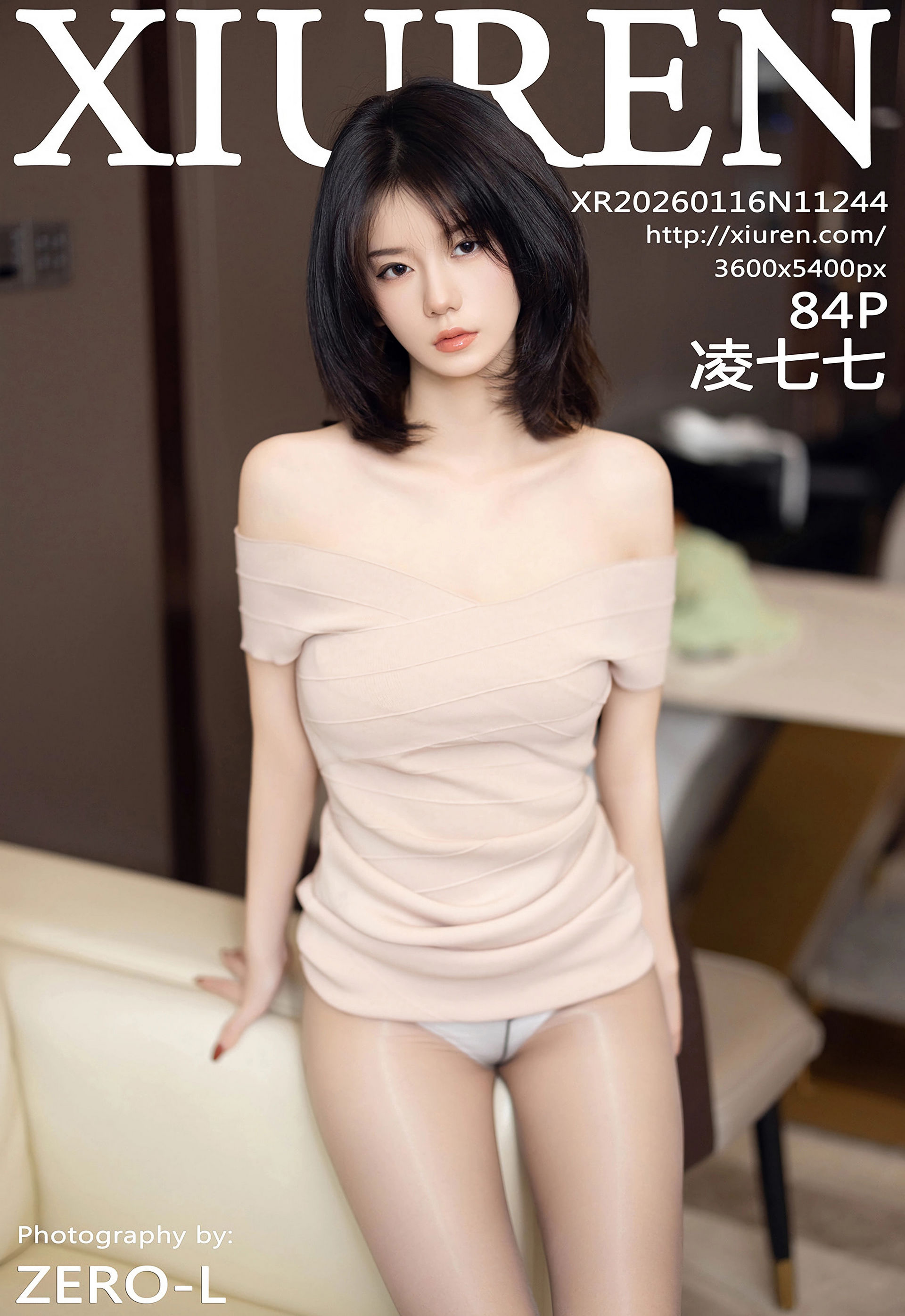 [XiuRen秀人网] 2026.01.16 No.11244 凌七七 浅色连衣短裙 魅惑黑丝 性感写真 [84+1P]