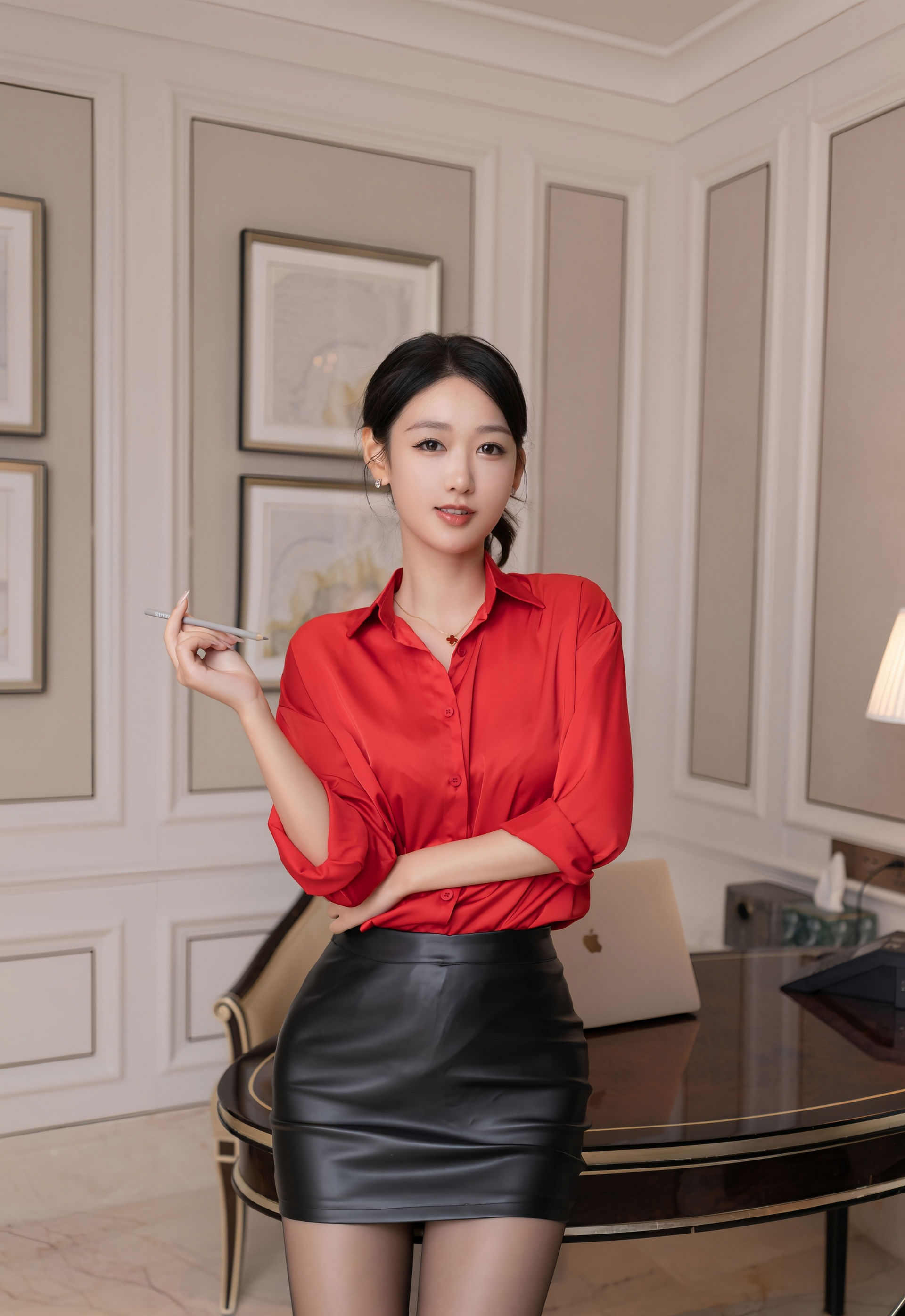 [XiuRen秀人网] 2026.01.19 No.11249 唐安琪 性感红色OL服饰 魅惑黑丝 珠海旅拍写真 [80+1P]