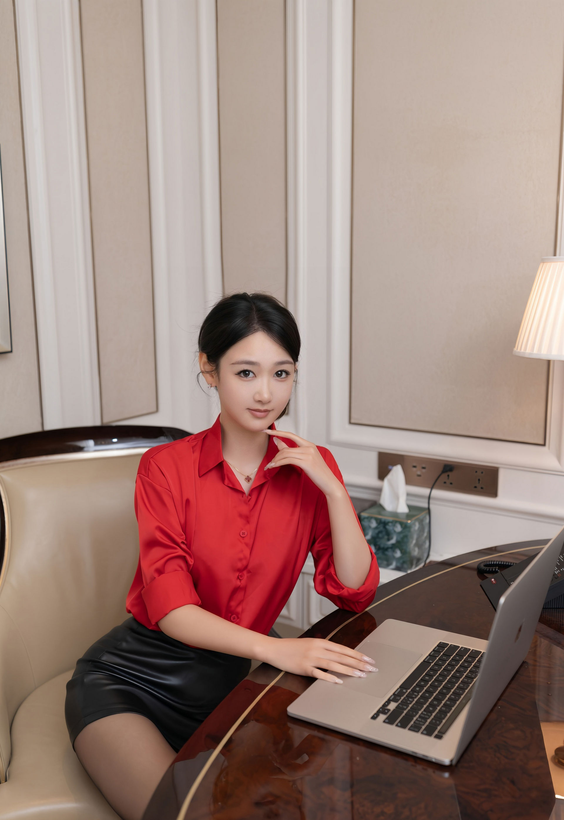 [XiuRen秀人网] 2026.01.19 No.11249 唐安琪 性感红色OL服饰 魅惑黑丝 珠海旅拍写真 [80+1P]