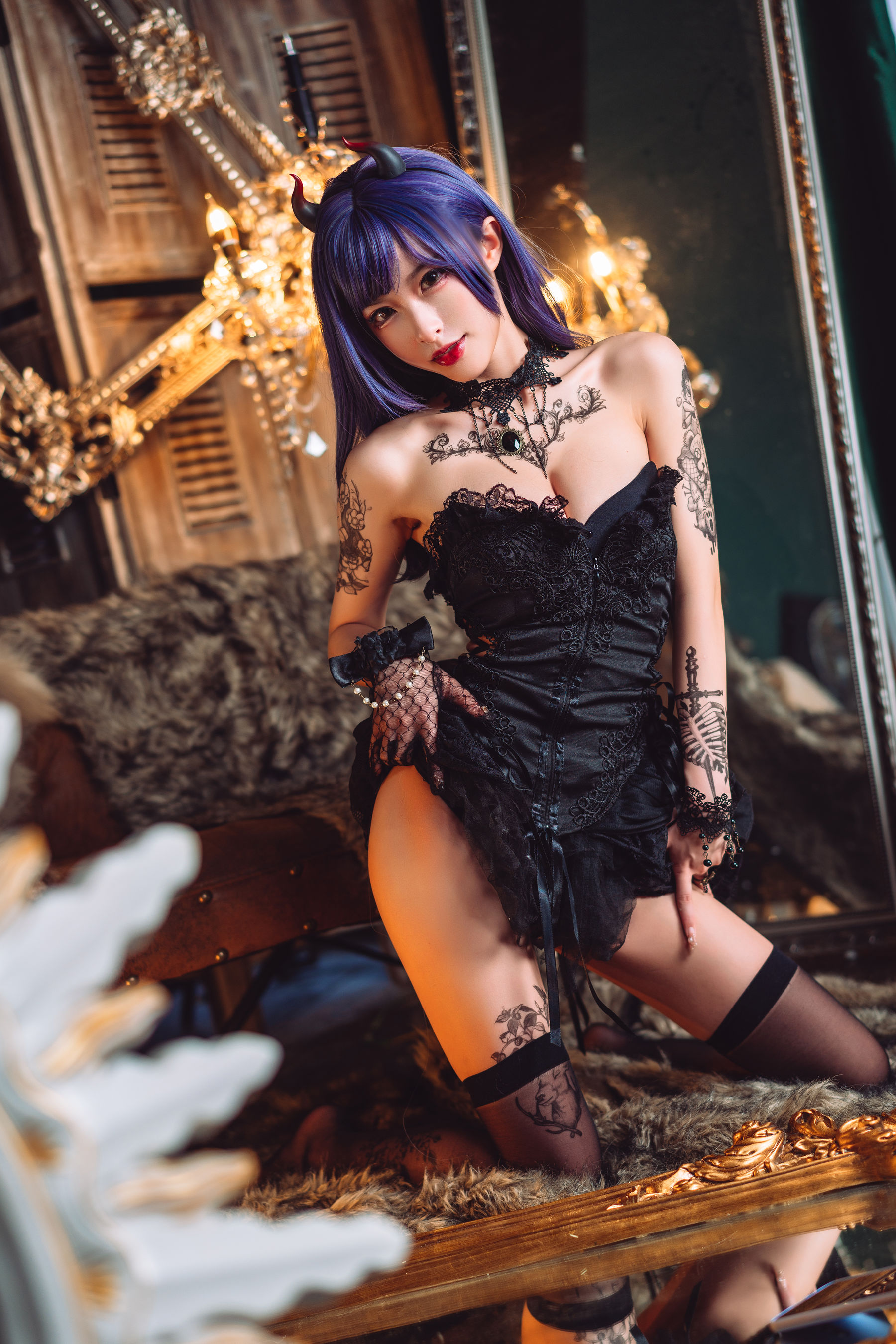 [COSPLAY] 清水由乃 暗黑纹身