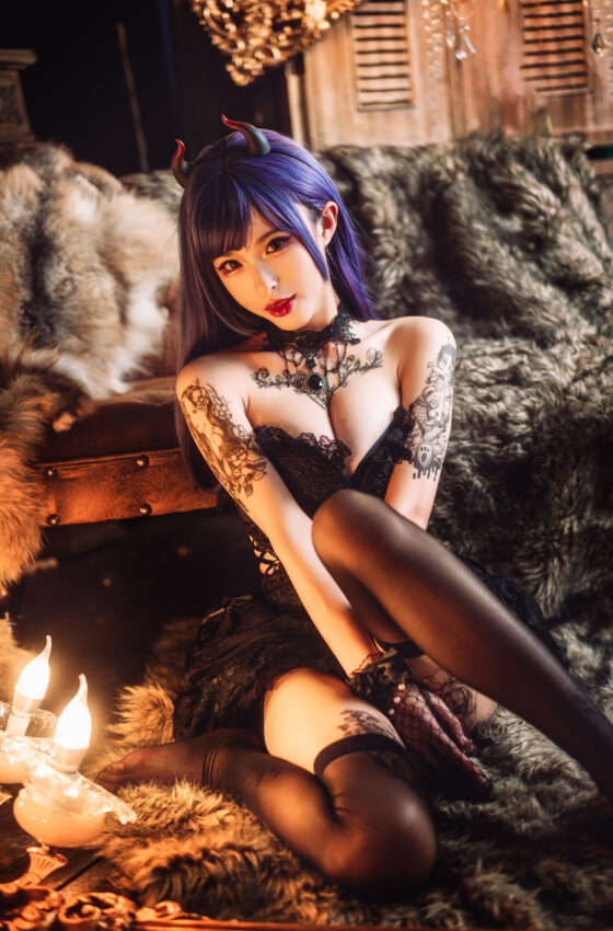 [COSPLAY] 清水由乃 暗黑纹身