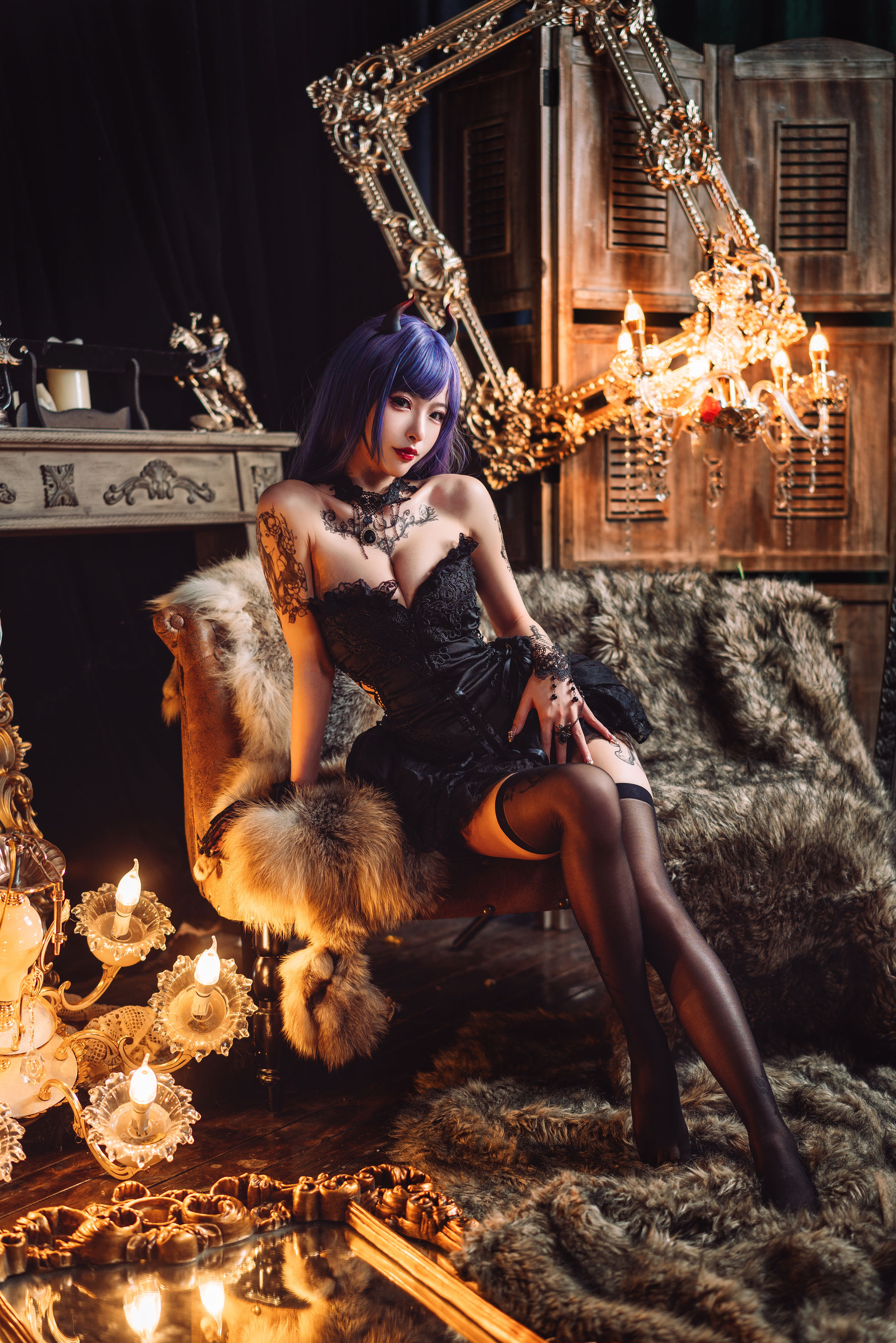 [COSPLAY] 清水由乃 暗黑纹身