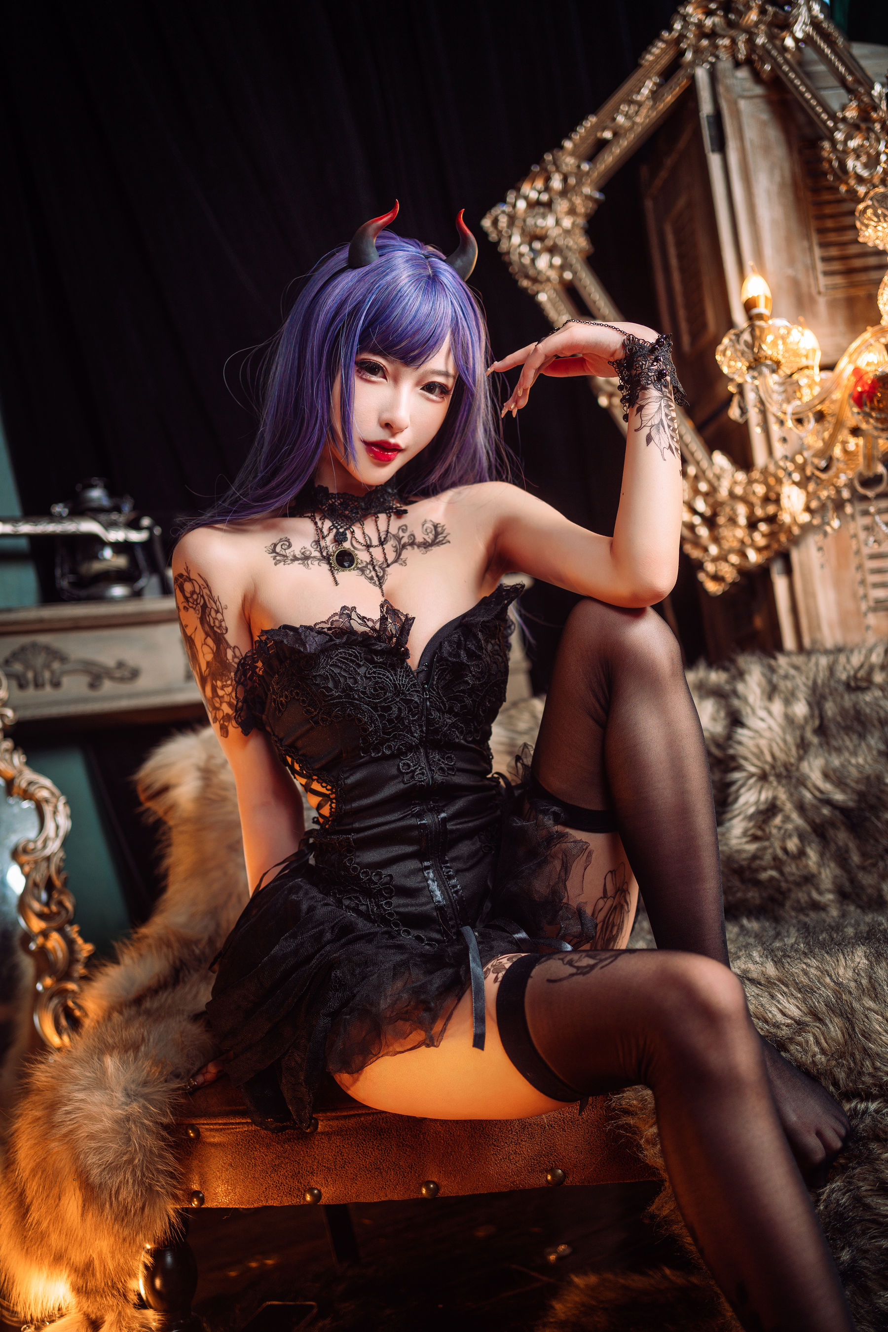 [COSPLAY] 清水由乃 暗黑纹身