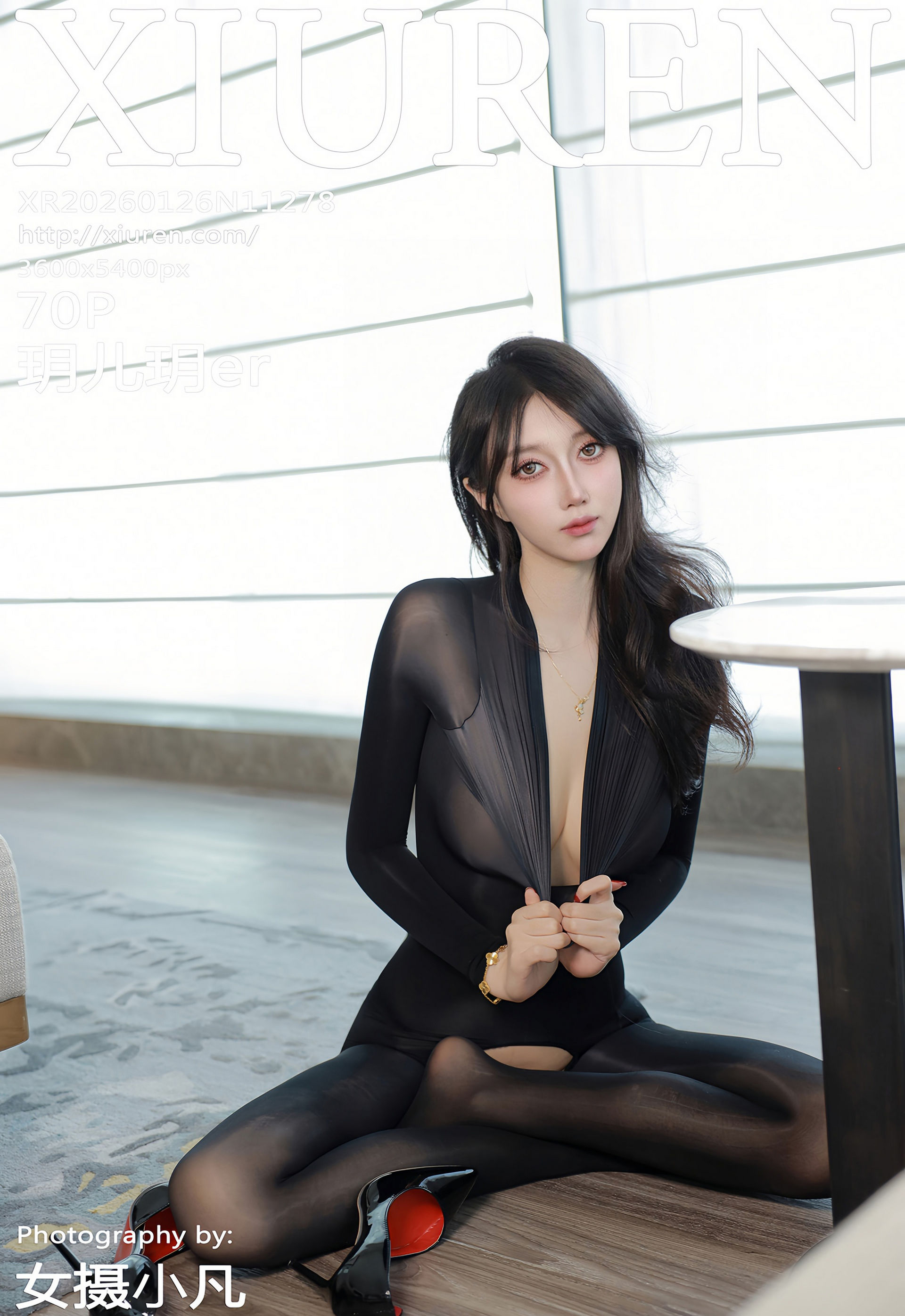 [XiuRen秀人网] 2026.01.26 No.11278 玥儿玥er 性感黑色连体丝袜 金华心愿旅拍写真 [70+1P]