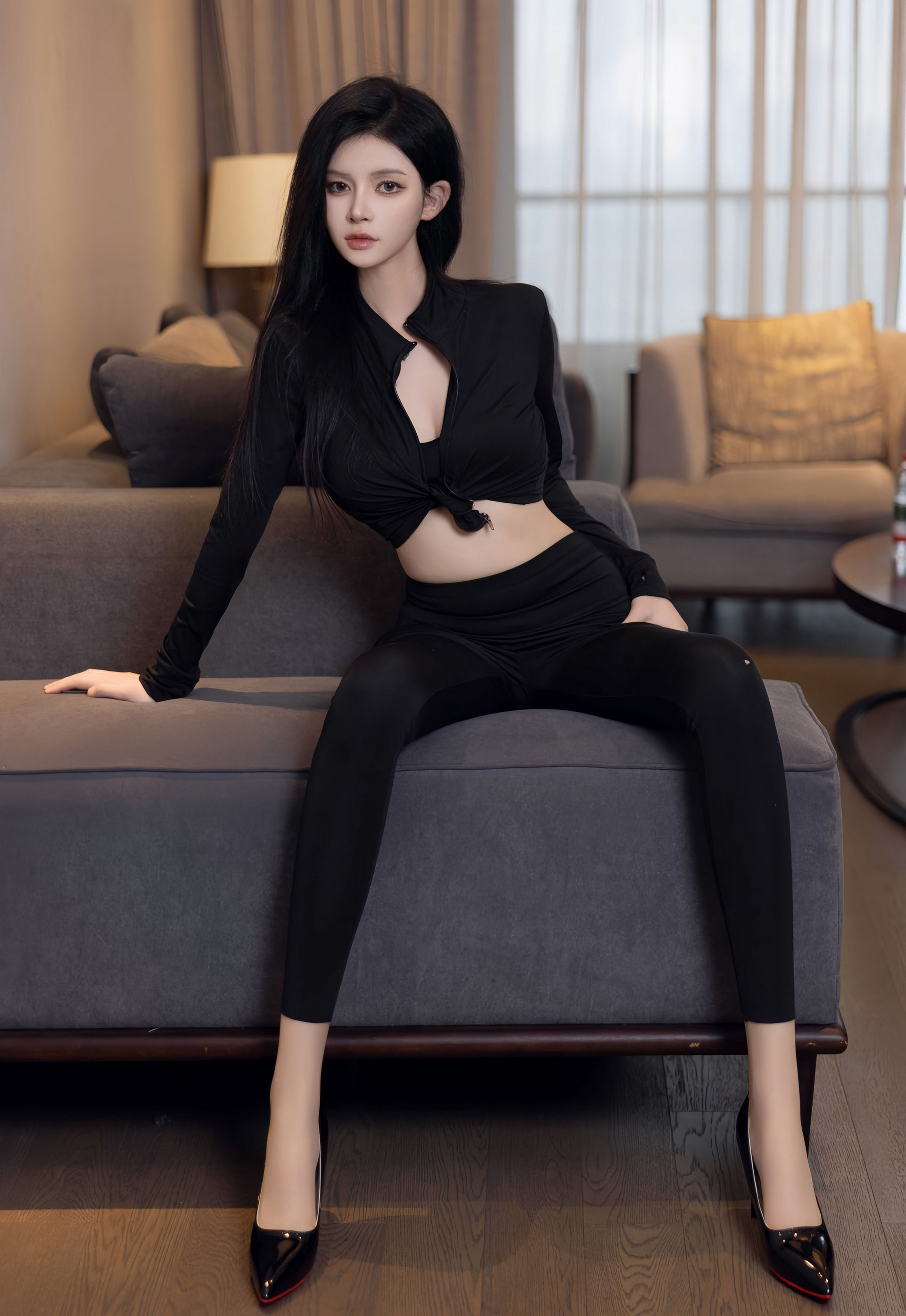 [XiuRen秀人网] 2026.01.28 No.11283 沈如斯 新人首套写真 性感黑色情趣内衣 [85+1P]