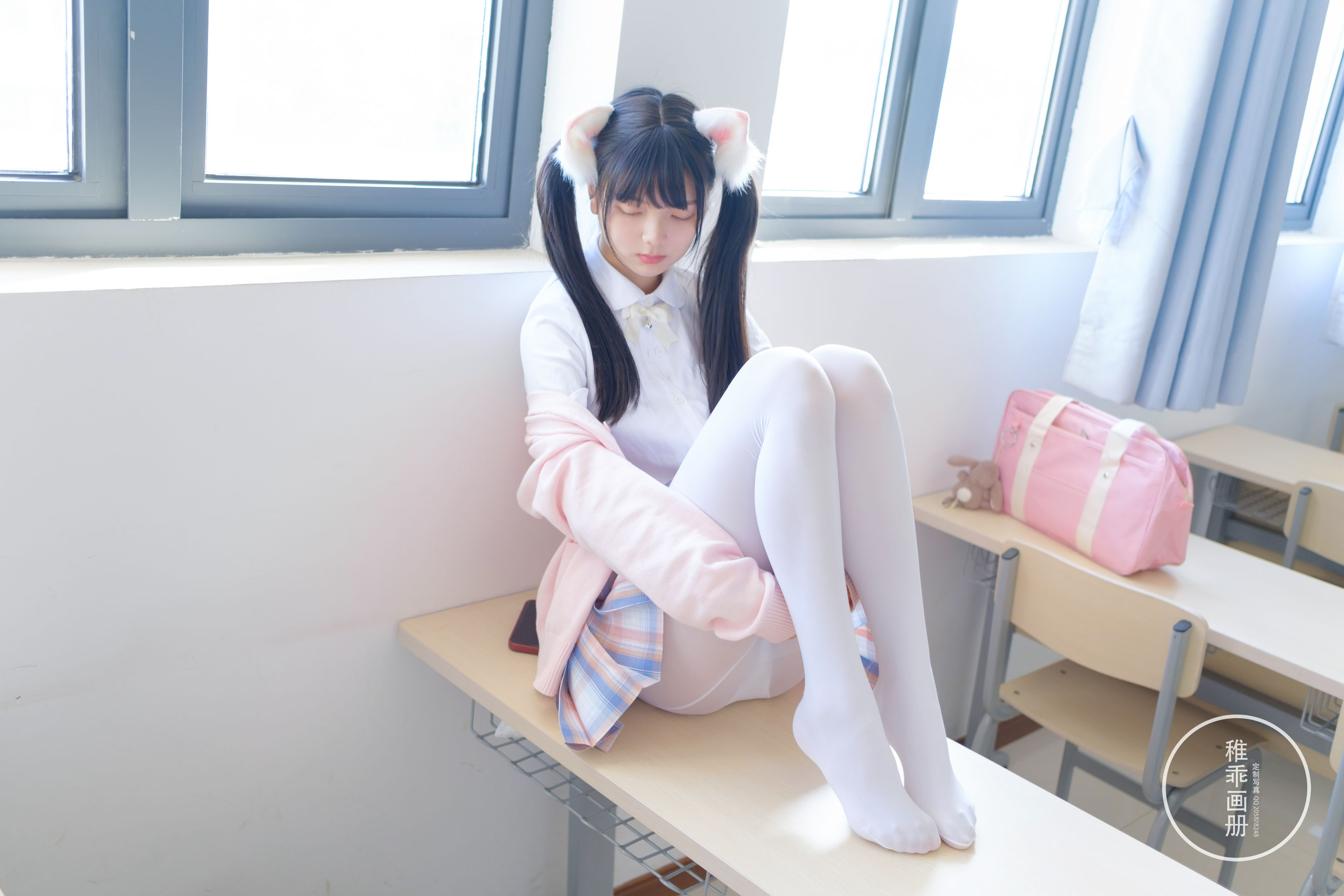 [稚乖画册] 晴空 赤西夜夜 白丝JK [63P]