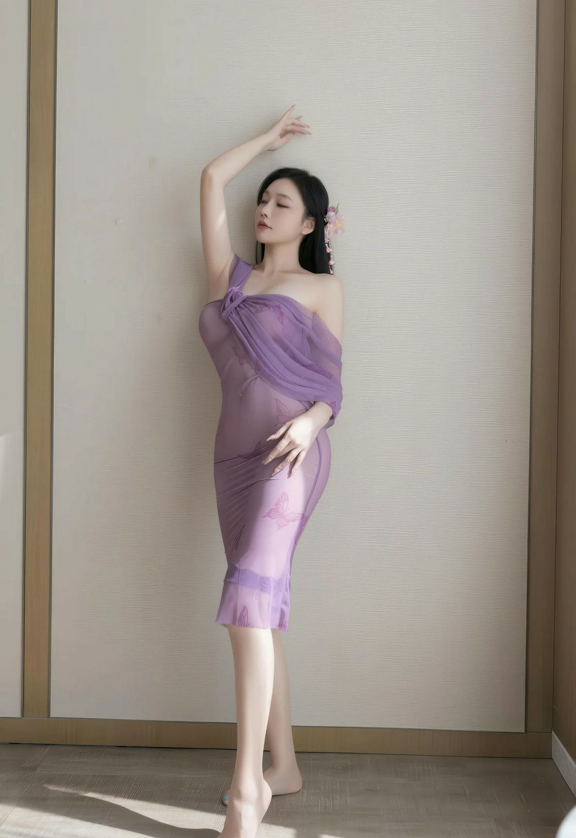 [XiuRen秀人网] 2026.02.03 No.11312 安然anran 紫色连衣裙 诱人肉色丝袜 性感写真 [78+1P]