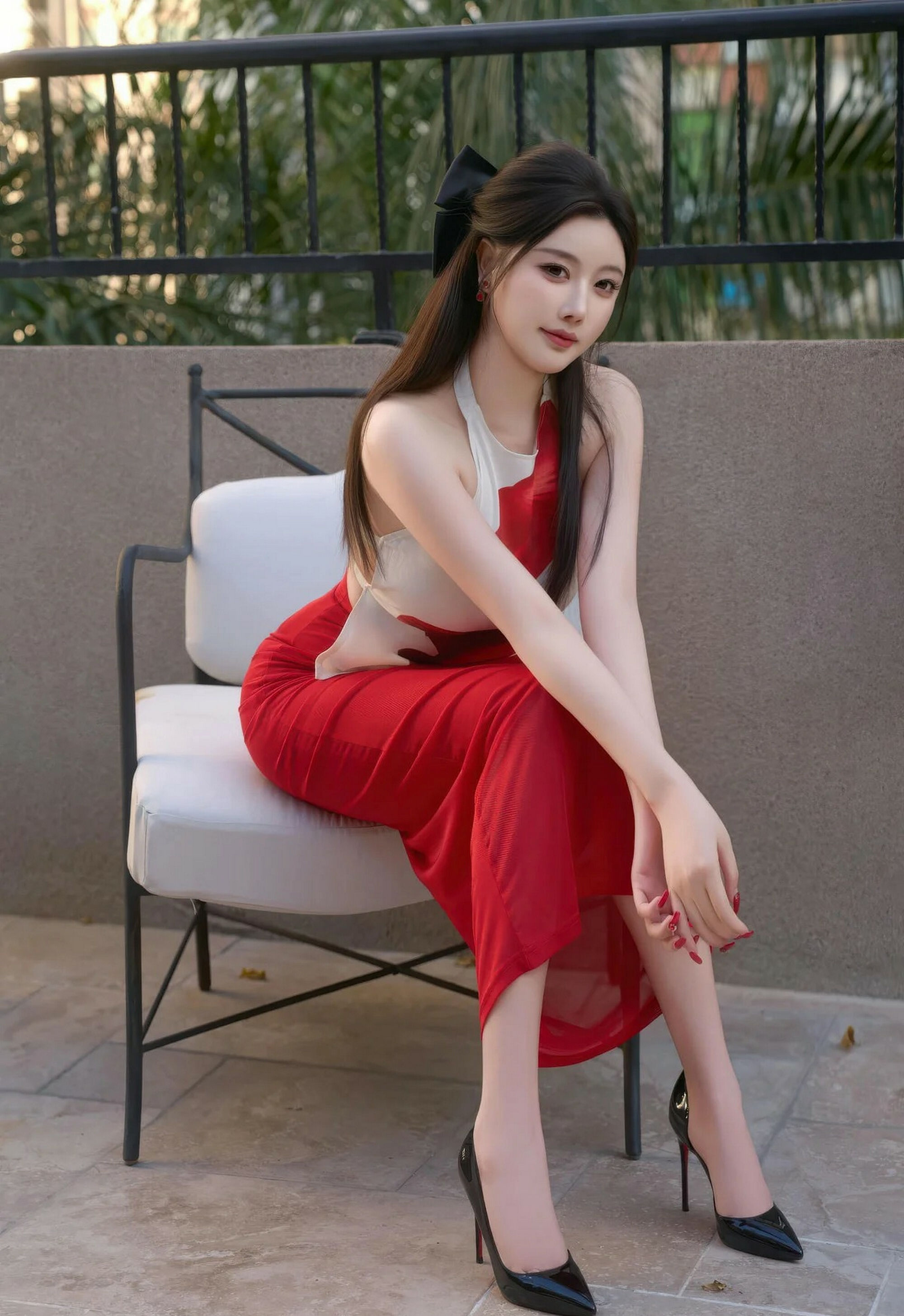 [XiuRen秀人网] 2026.02.04 No.11319 杨晨晨 红色长裙 红色丝袜 性感写真 [72+1P]