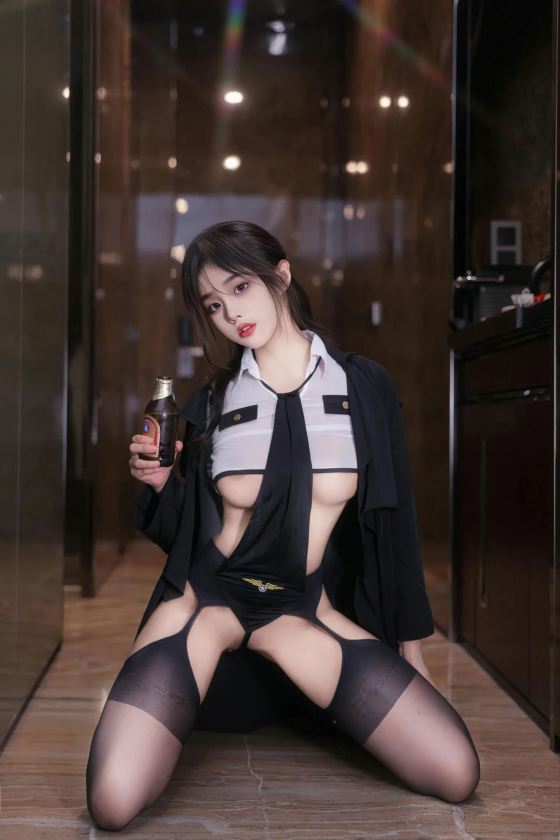 [XiuRen 秀人] No.N003 王心悦 吊带黑丝制服 [79P]