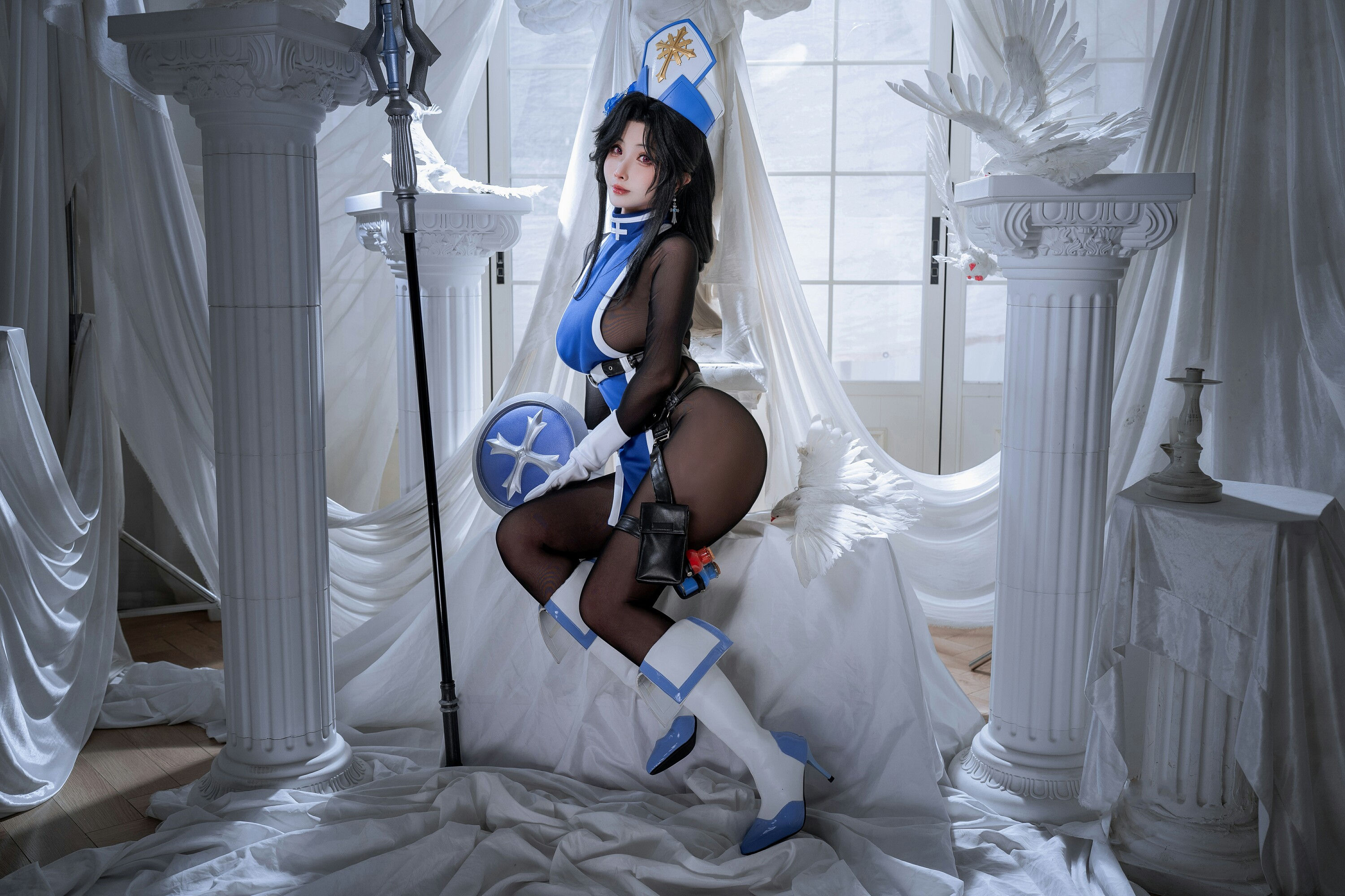 [COSPLAY]rioko凉凉子 - Nikke胜利女神 梅登冰玫瑰