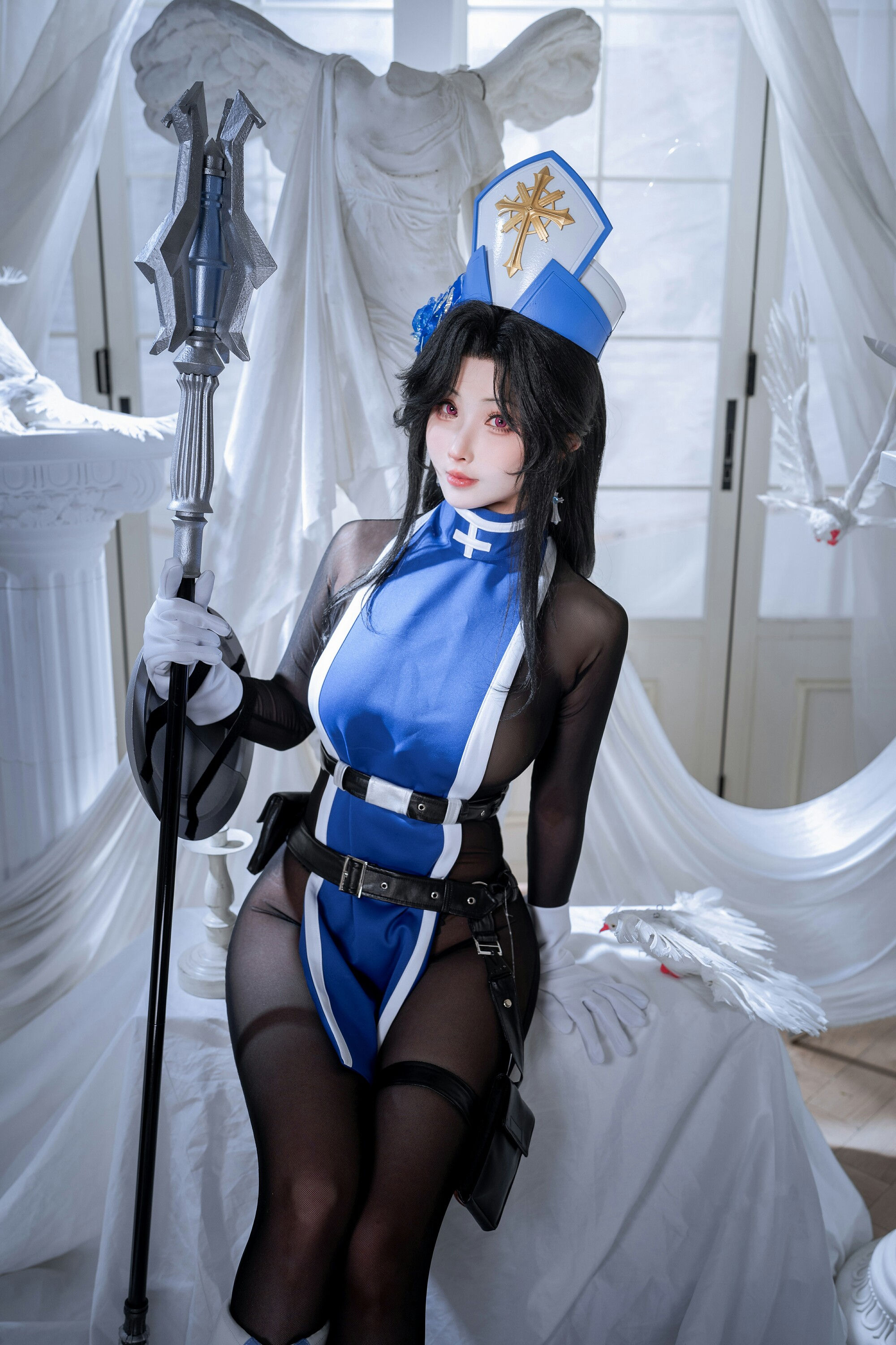[COSPLAY]rioko凉凉子 - Nikke胜利女神 梅登冰玫瑰