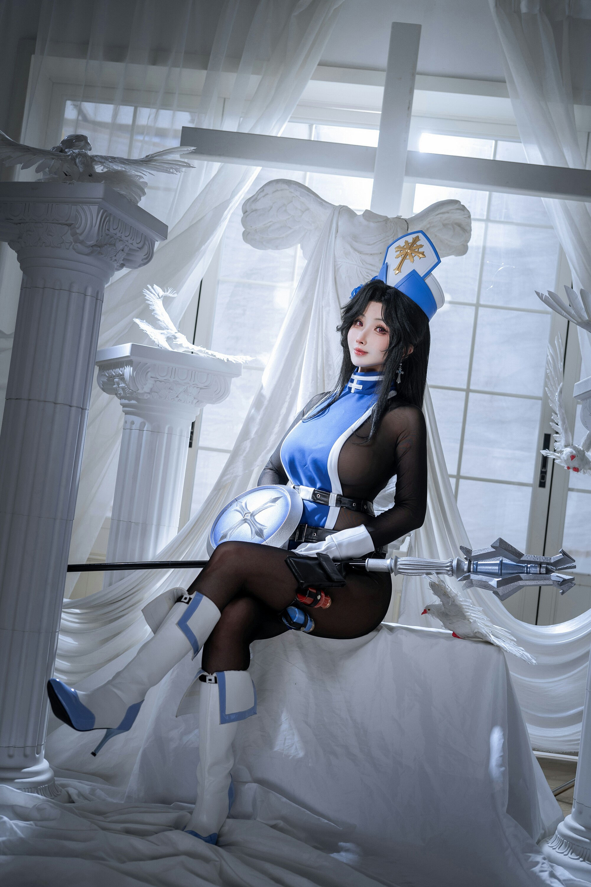 [COSPLAY]rioko凉凉子 - Nikke胜利女神 梅登冰玫瑰