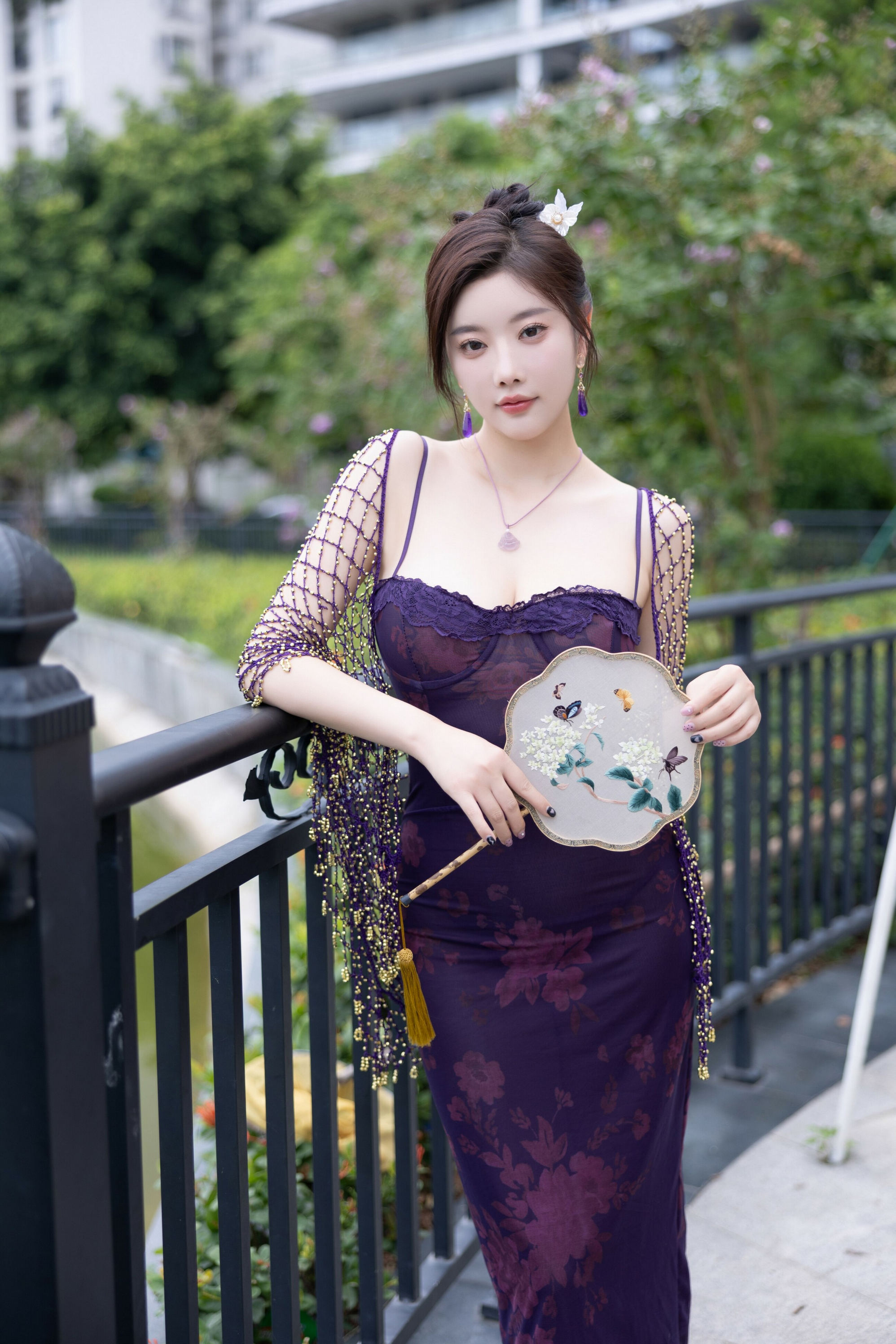 [秀人内购] 杨晨晨 诱人私拍福利 紫色情趣内衣