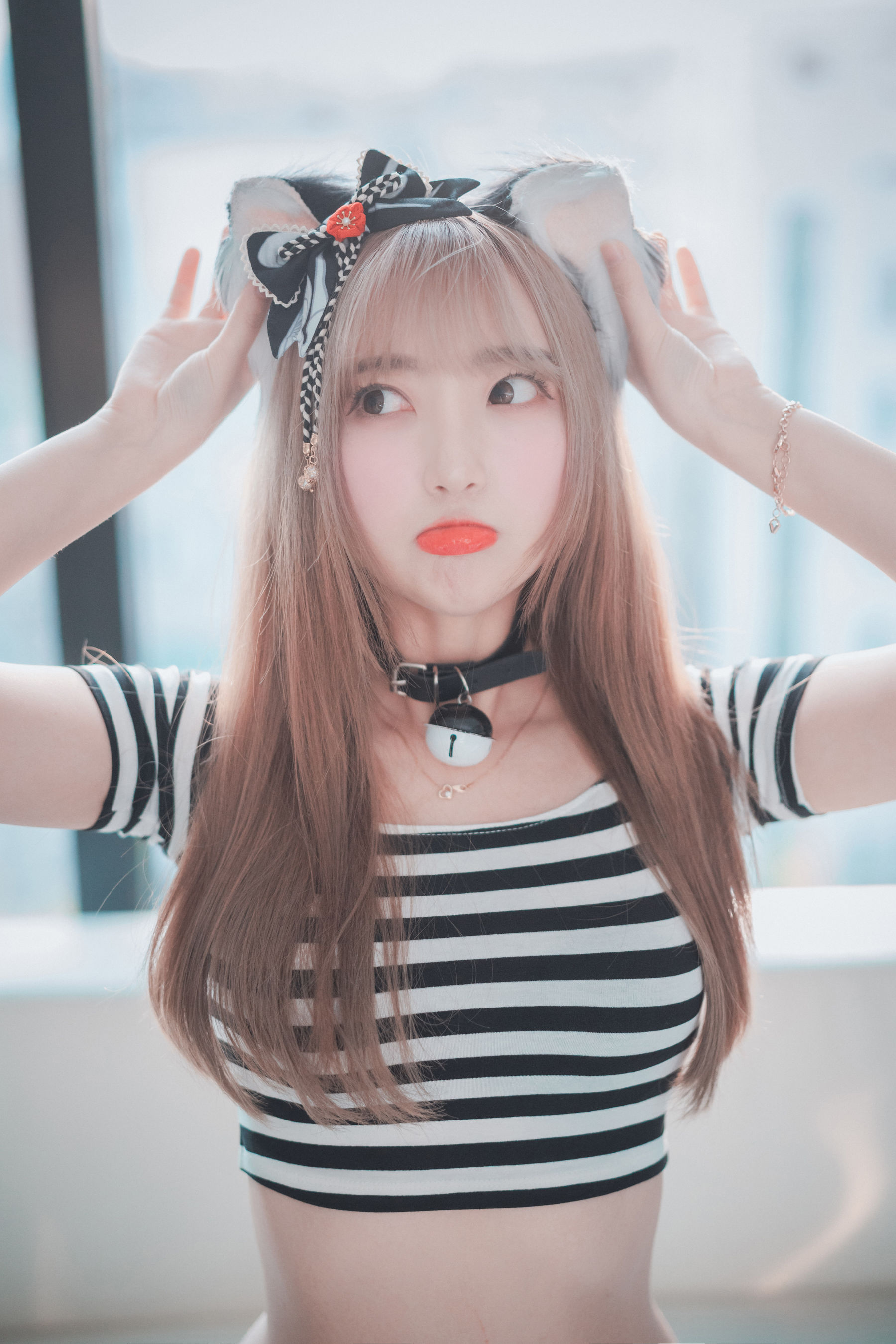 [DJAWA] Hanari – Catgirl in Stripes [91P]