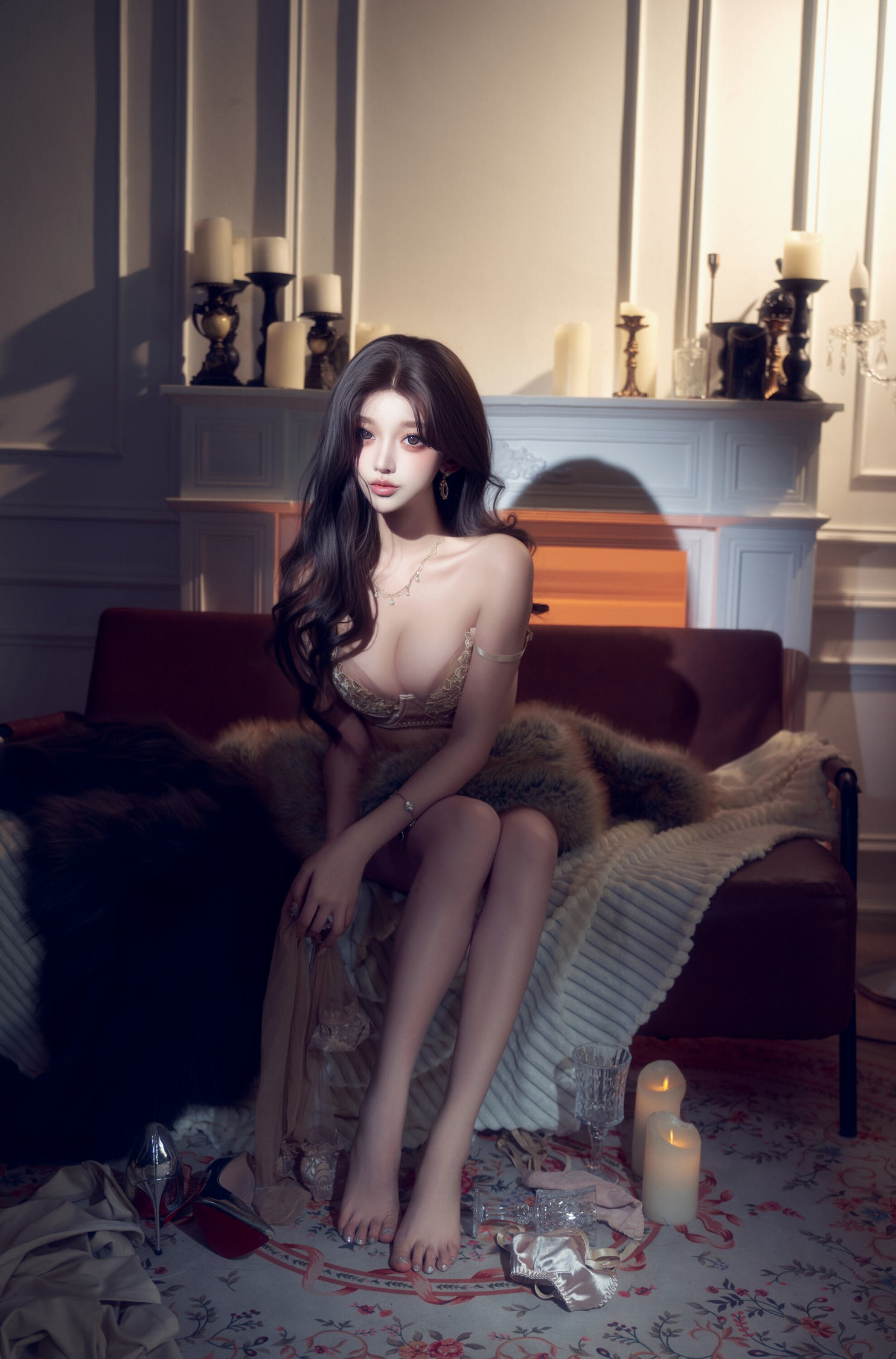 [COSPLAY]过期米线线喵 – 鎏金梦境