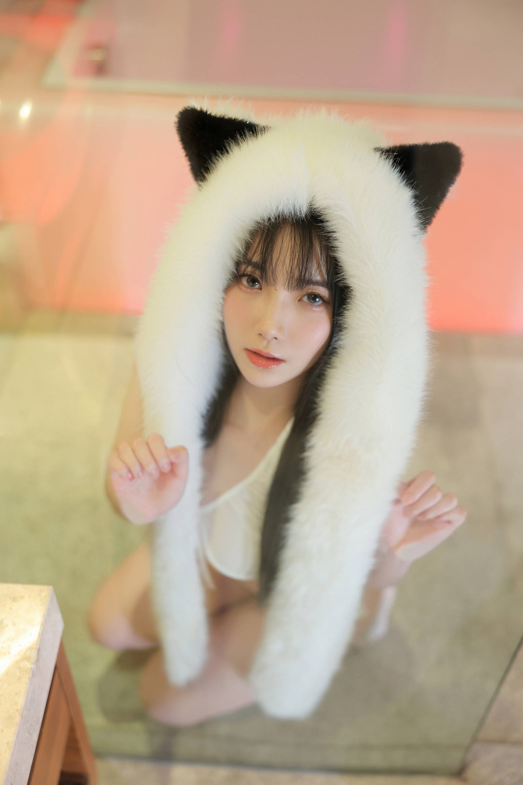 [秀人内购] 软情 诱人私拍福利 白色丝袜情趣内衣