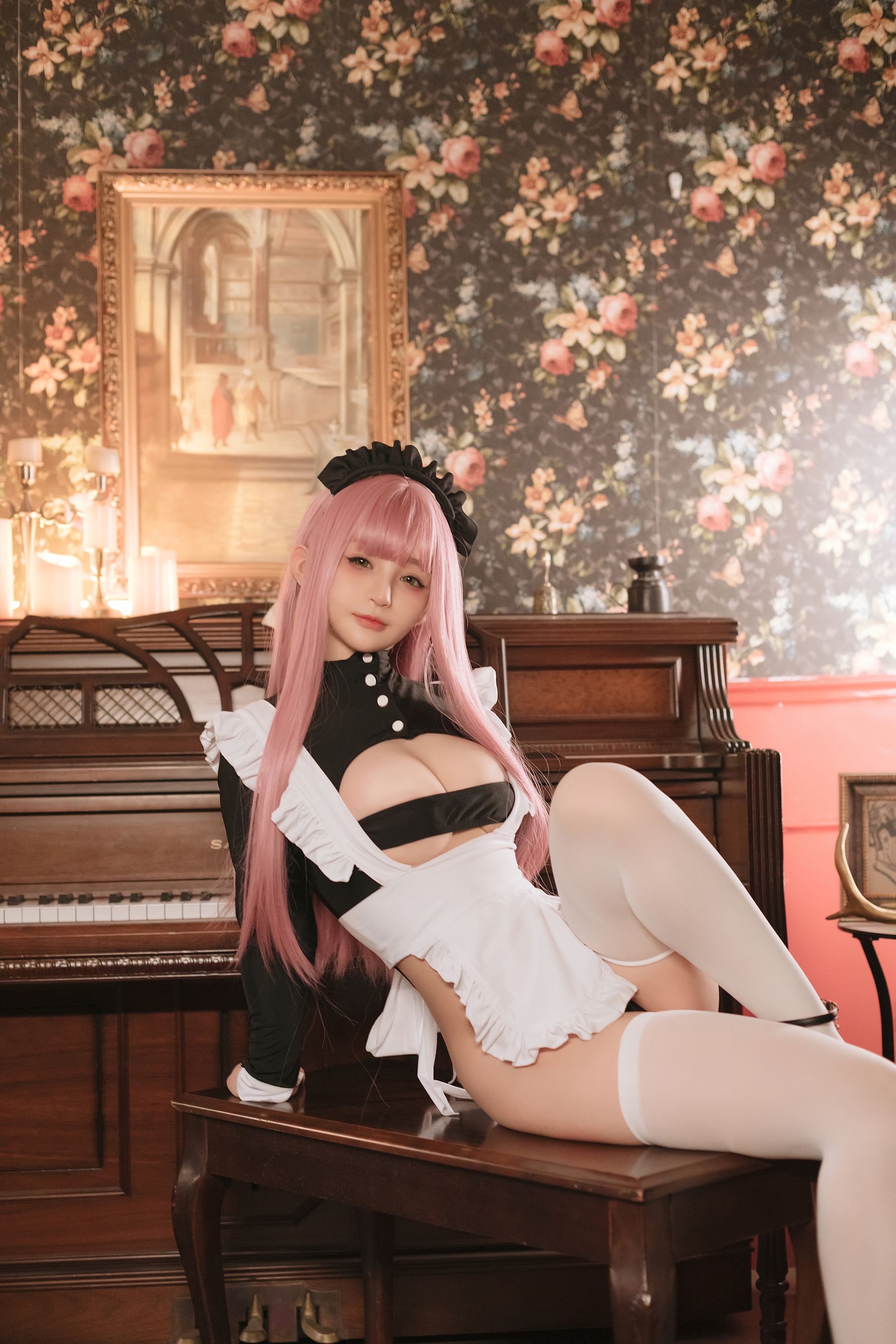 [COSPLAY] 桜井宁宁 – 复古女仆