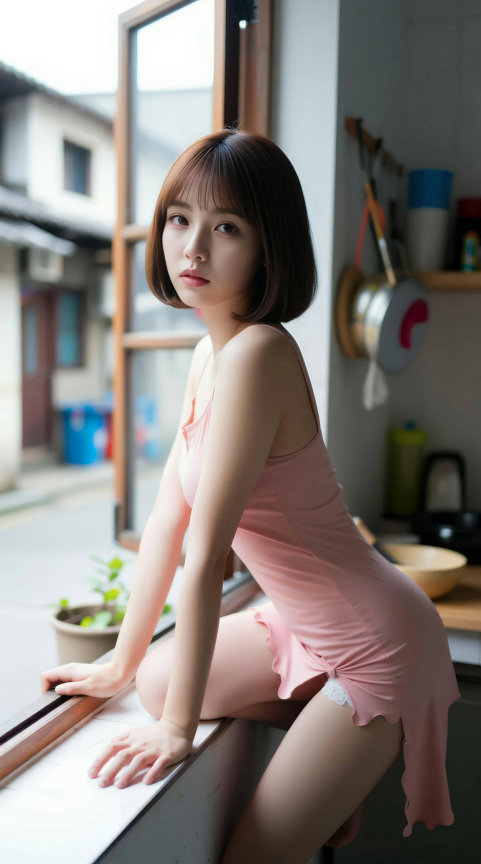[AiGirl] 小乔不乔 粉色短裙 [100P]