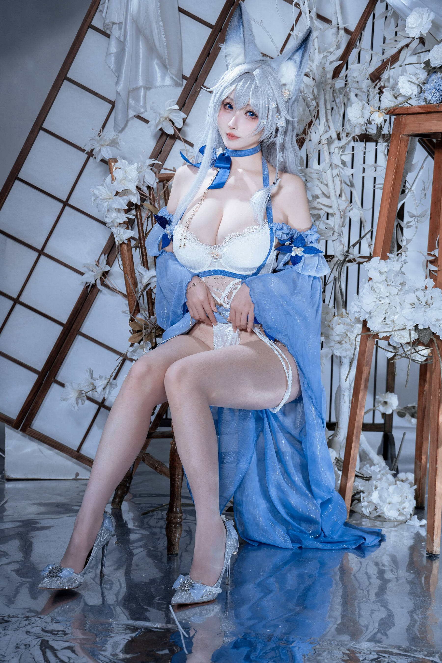 [COSPLAY]rioko凉凉子 – 碧蓝航线 水色夏日信浓