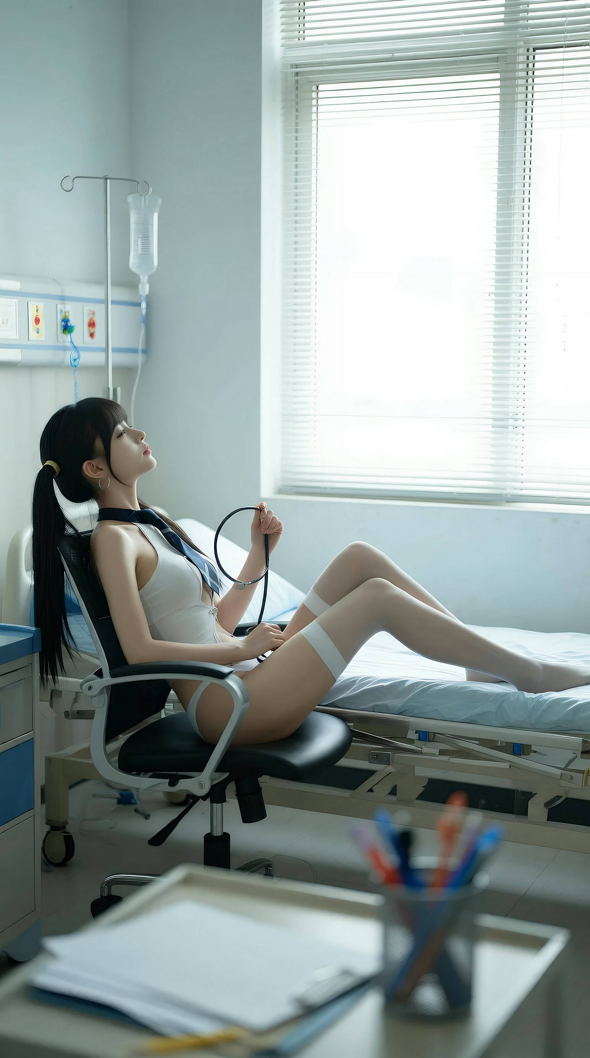 [AiGirl] 柚柚sasa 教室双马尾 [84P]