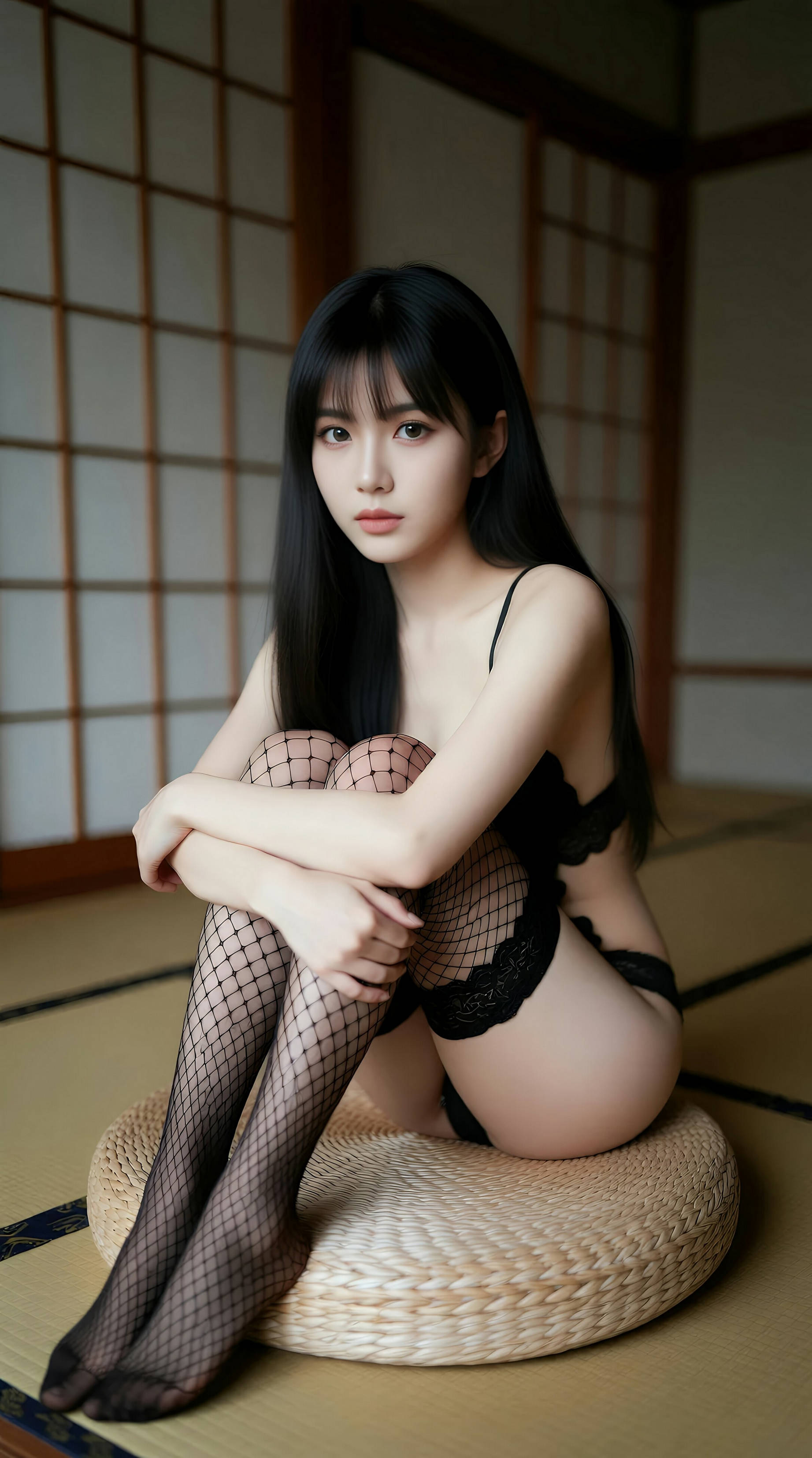 [AiGirl] 民宿内的黑丝美女 [92P]