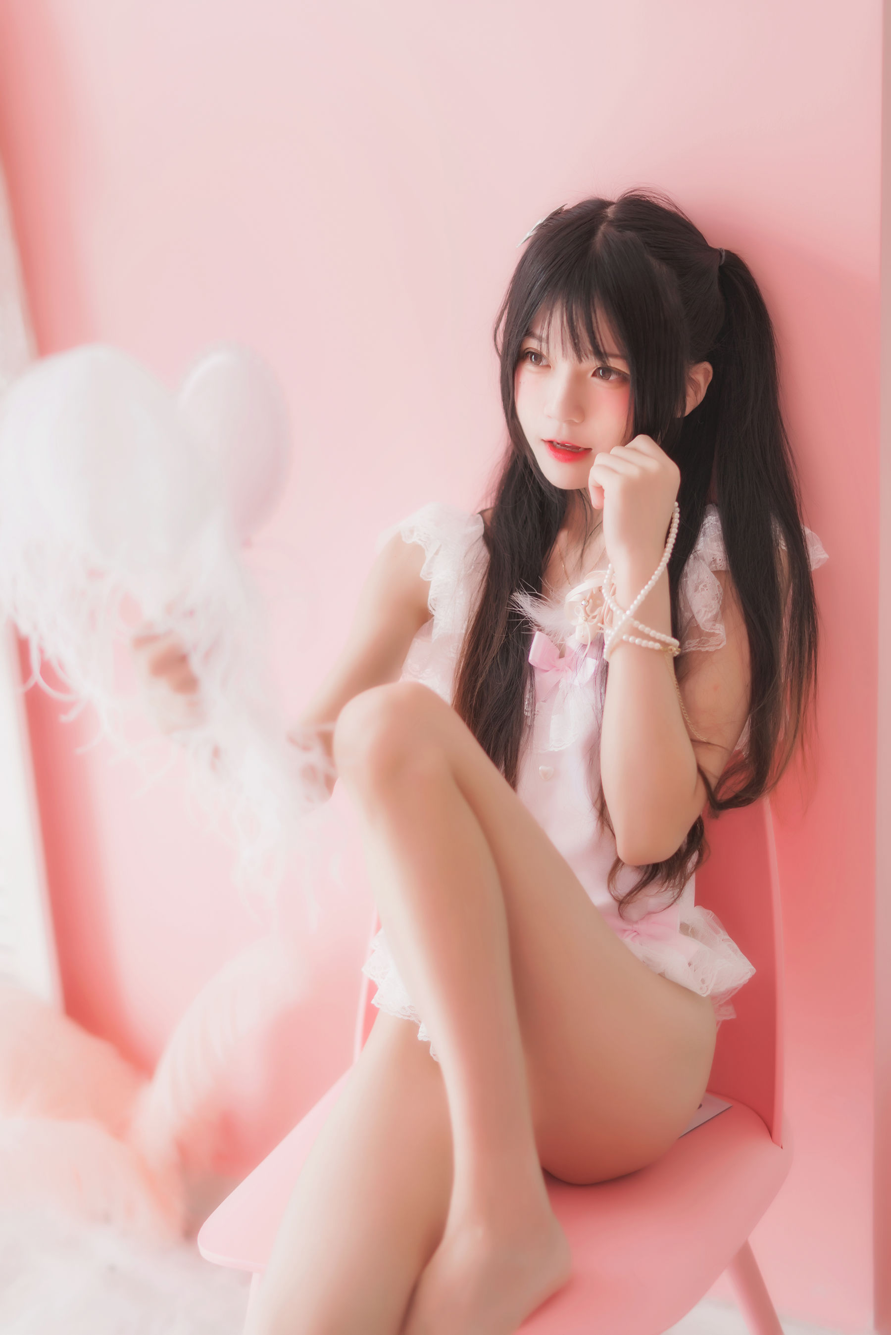 [COSPLAY] 桜桃喵 – 冬眠系列 粉色浴缸