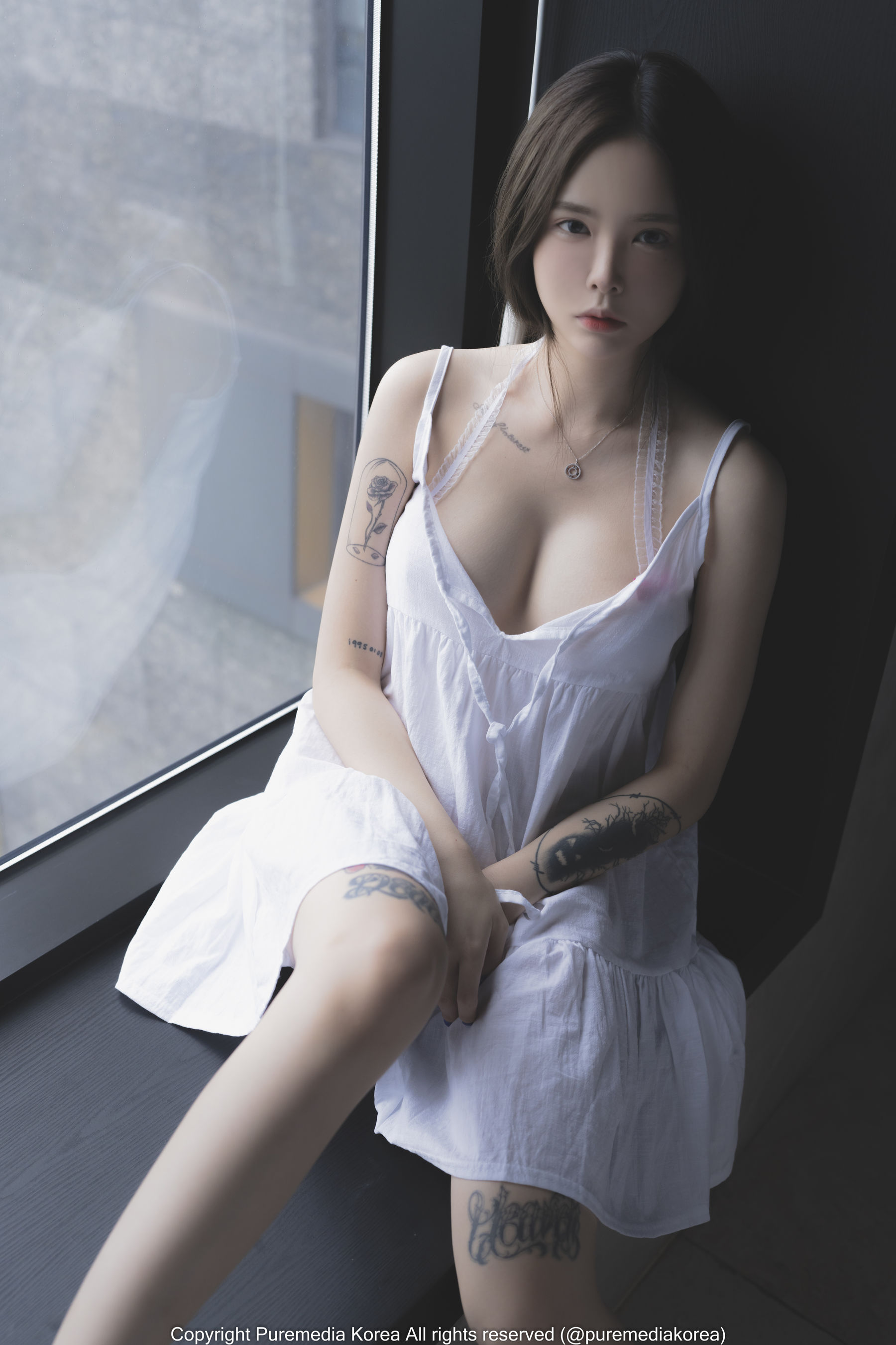 [PURE MEDIA] Yuka 白色睡衣 [100P]