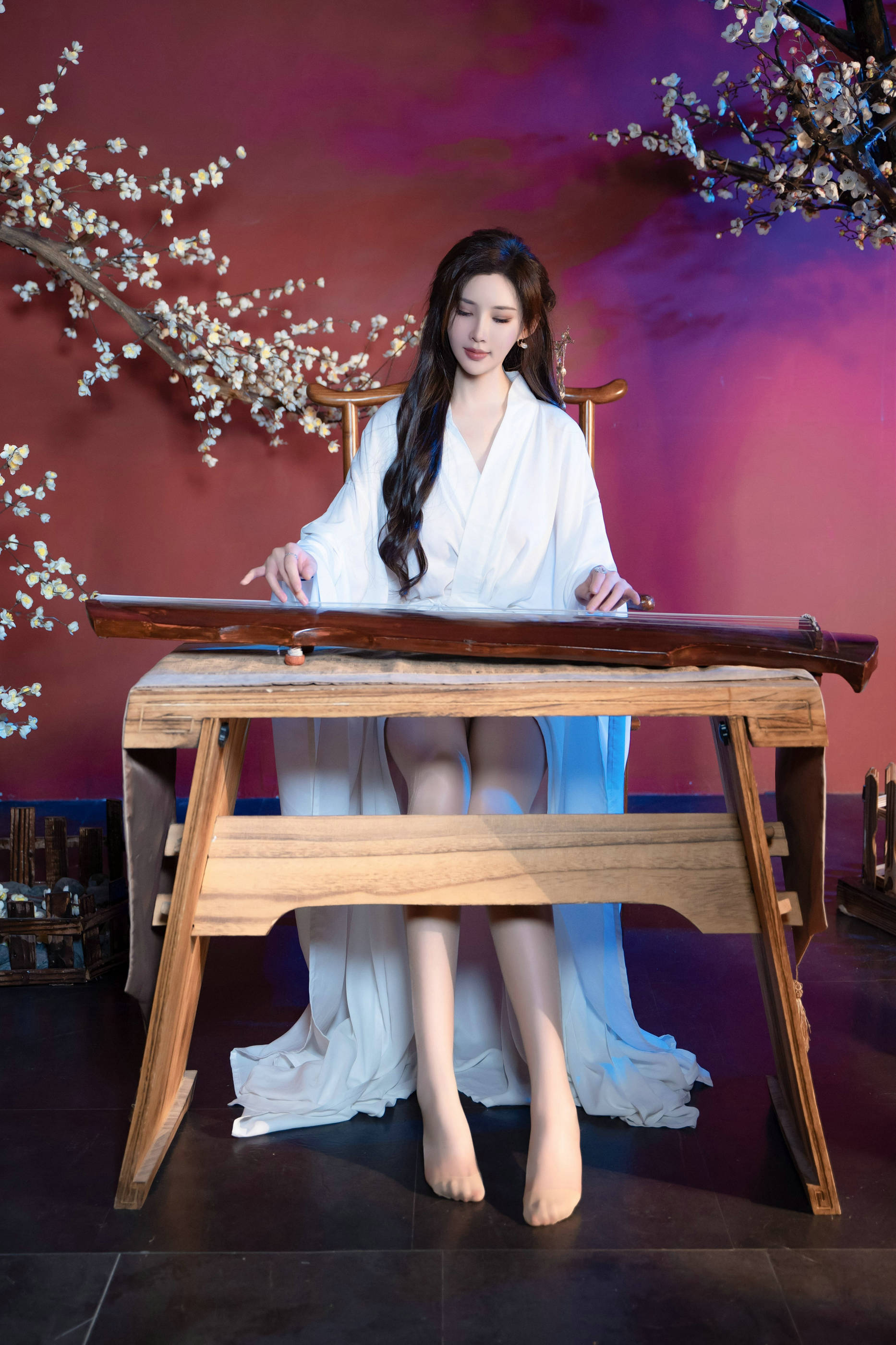 [秀人内购] 周妍希 诱人私拍福利 白色汉服