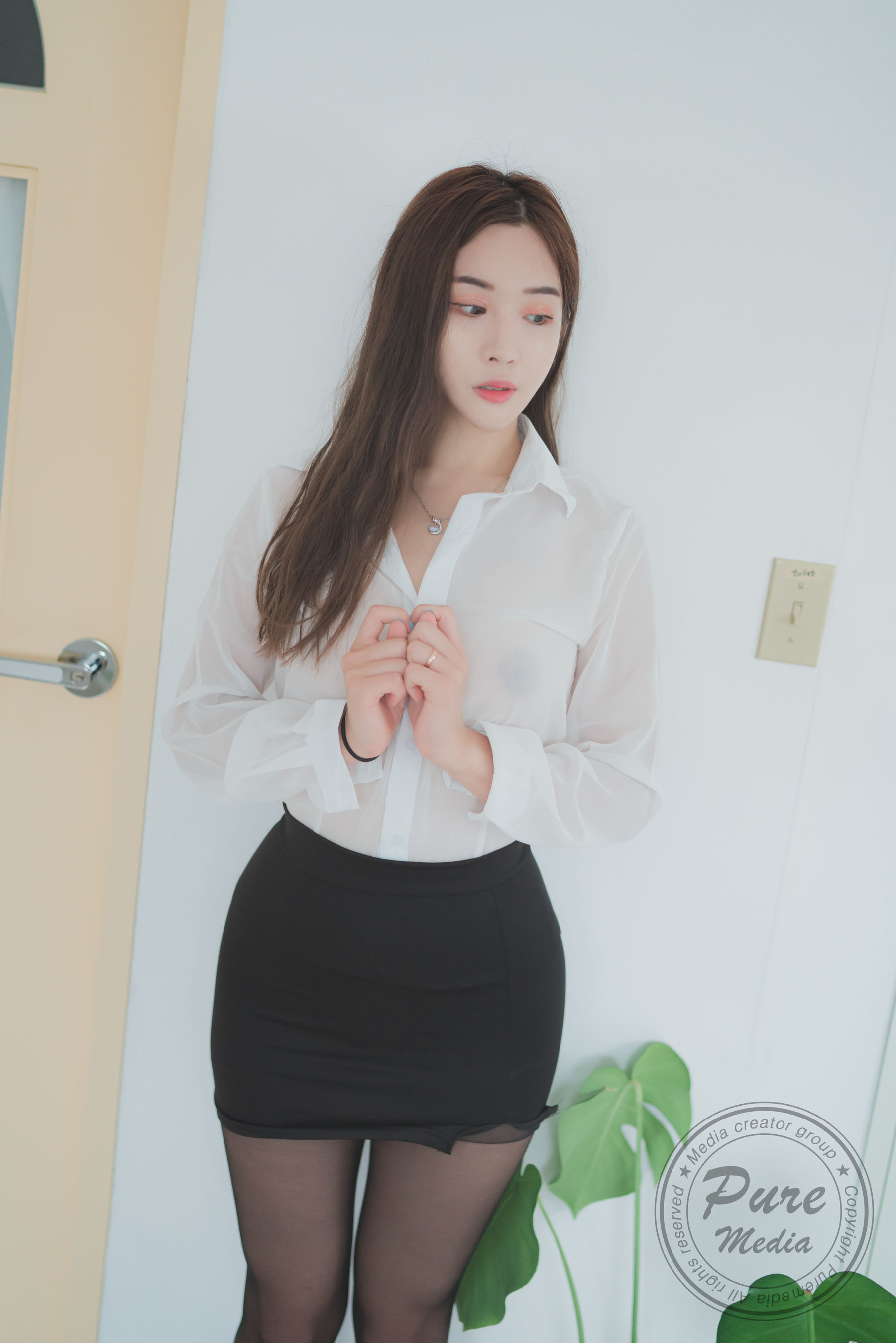 [PURE MEDIA] Dohee 透明衬衣 [47P]
