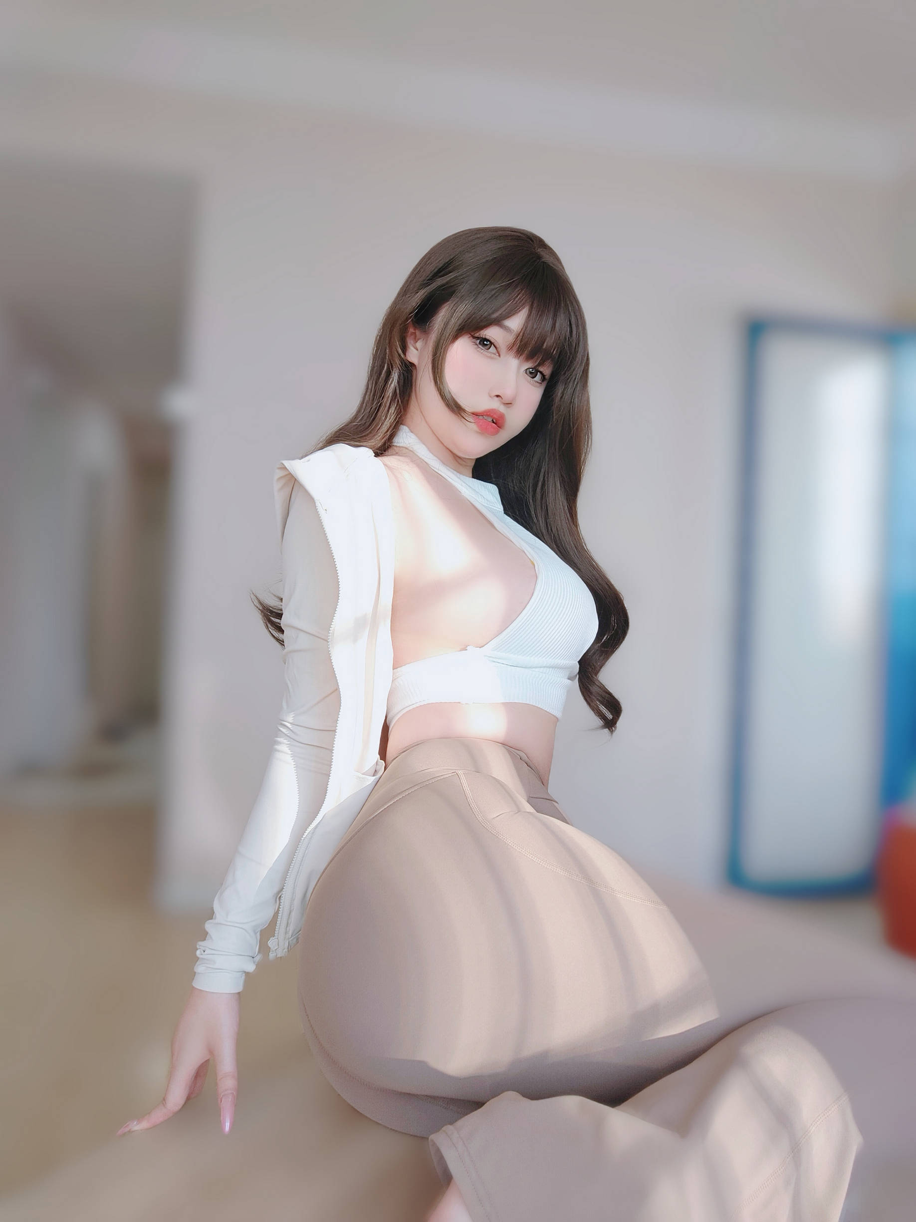 [COSPLAY]女主K – 瑜伽服