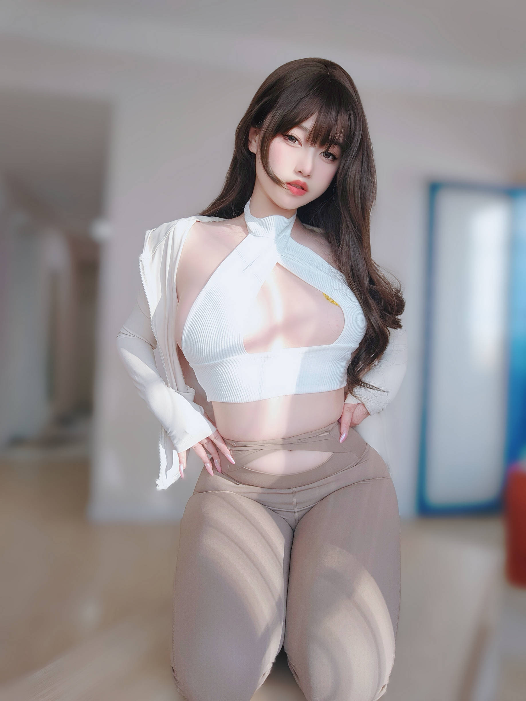 [COSPLAY]女主K – 瑜伽服
