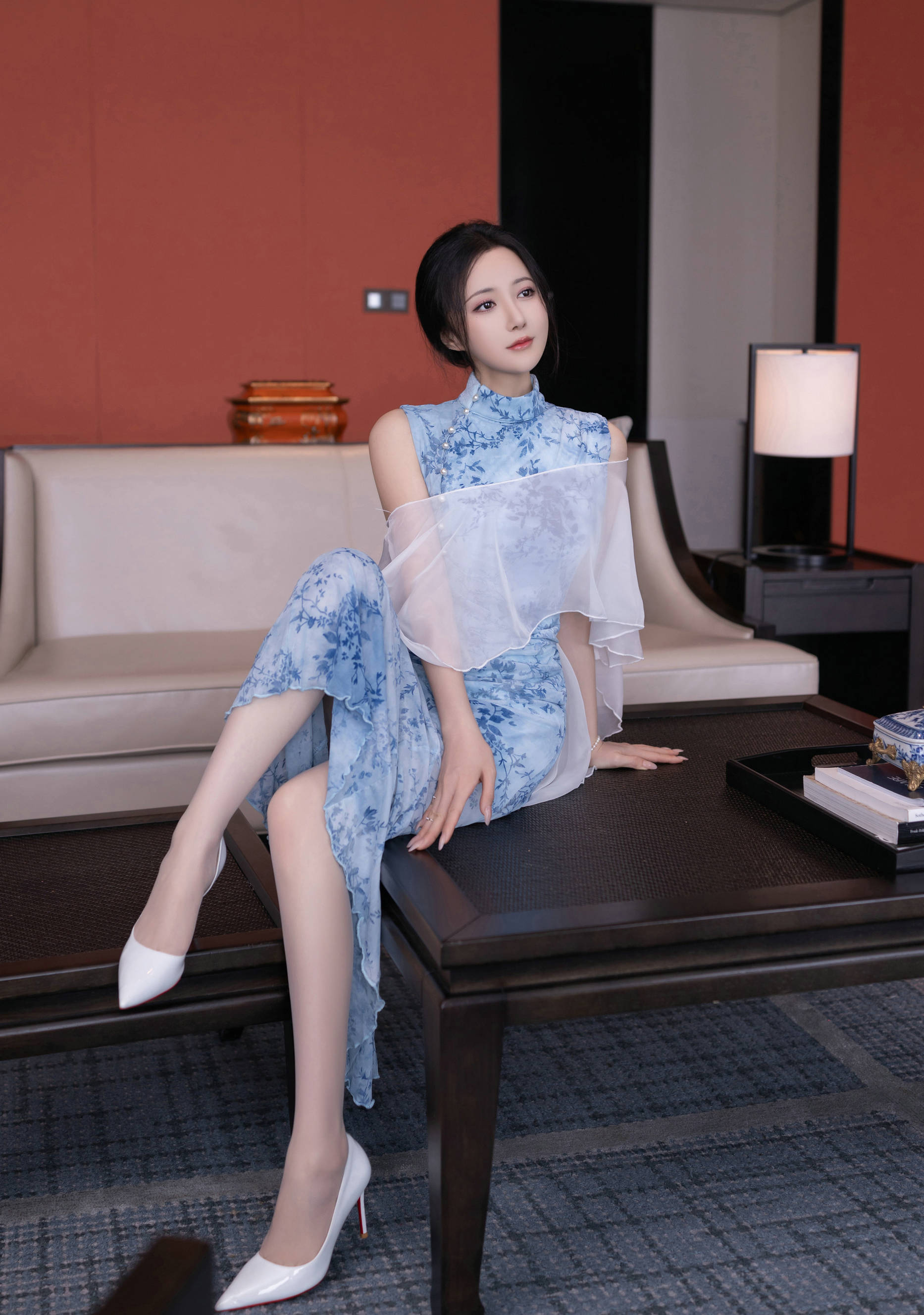 [秀人内购] 鱼子酱Fish 诱人私拍福利 青瓷透视网纱