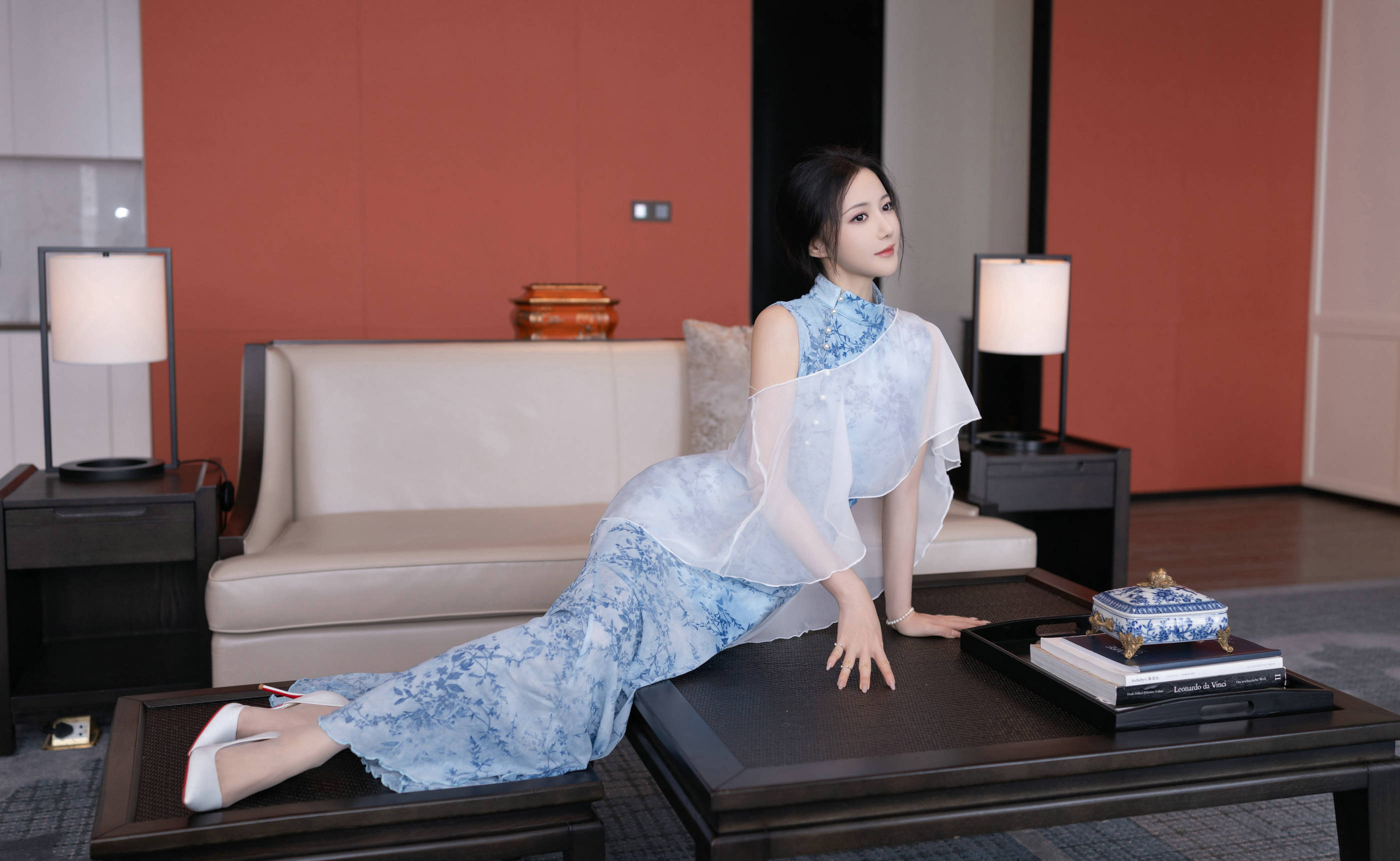 [秀人内购] 鱼子酱Fish 诱人私拍福利 青瓷透视网纱