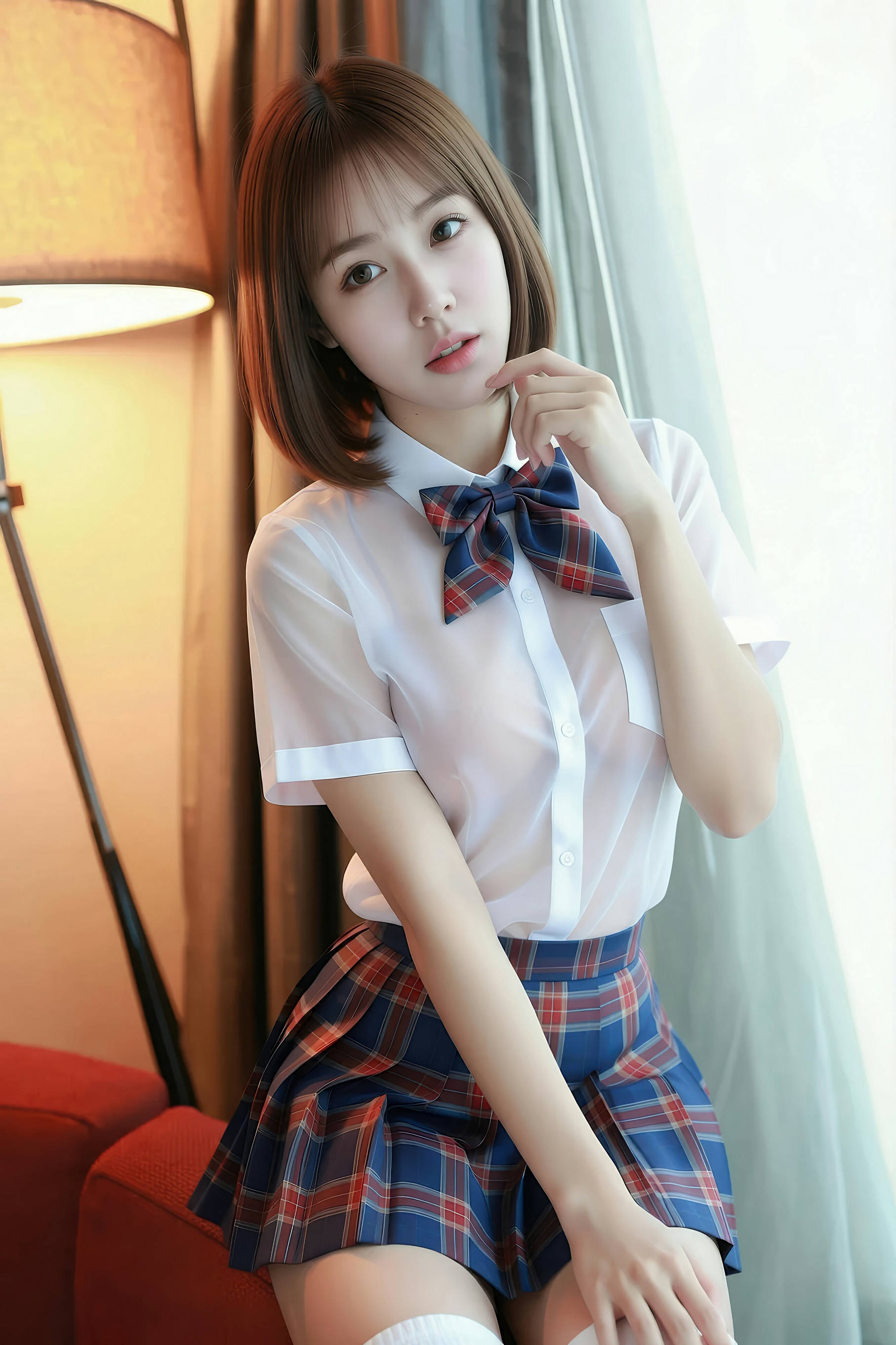 [AiGirl] 小乔不乔 JK裙 [88P]