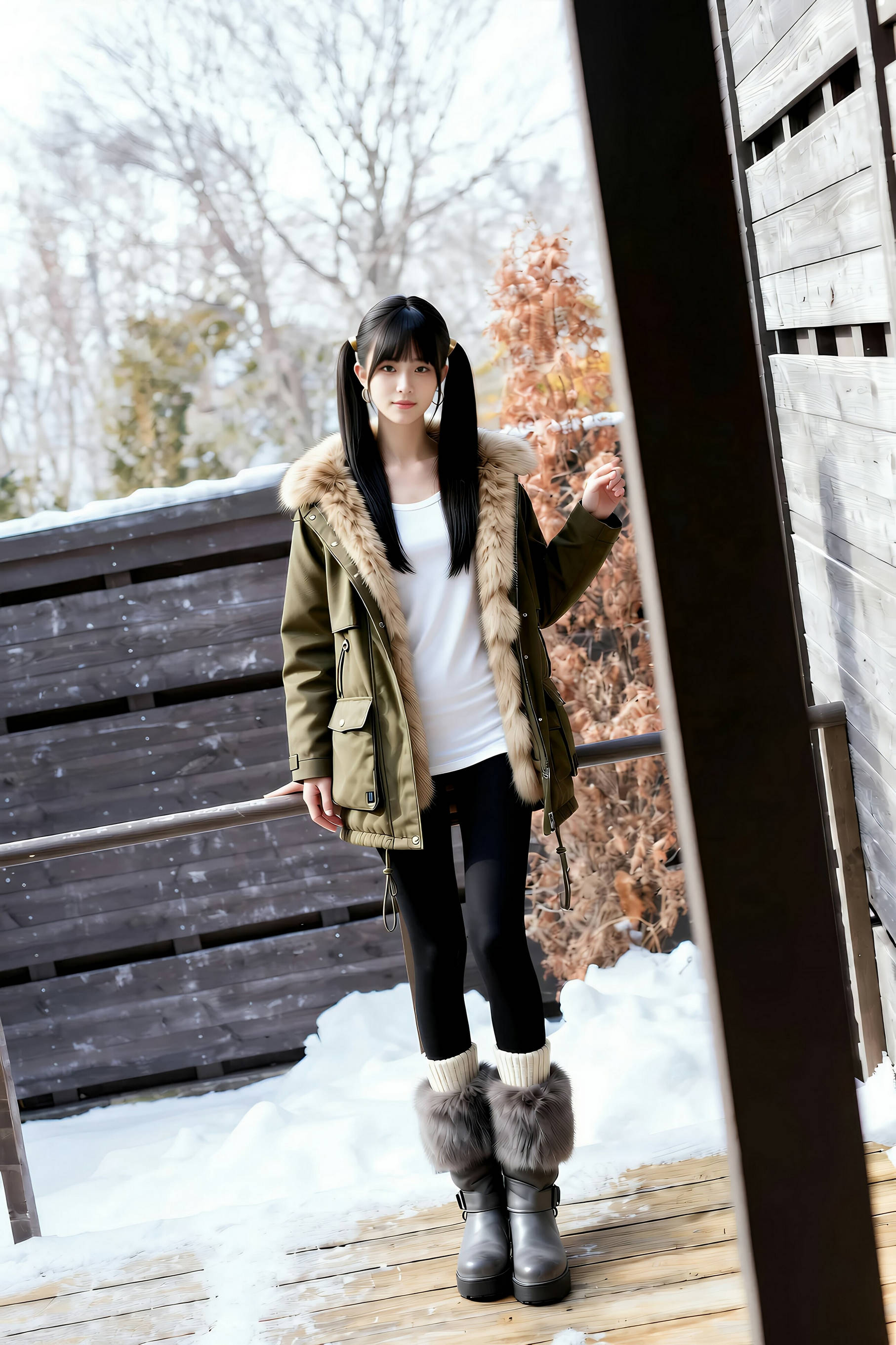 [AiGirl] 柚柚sasa 白T运动短裤 [66P]
