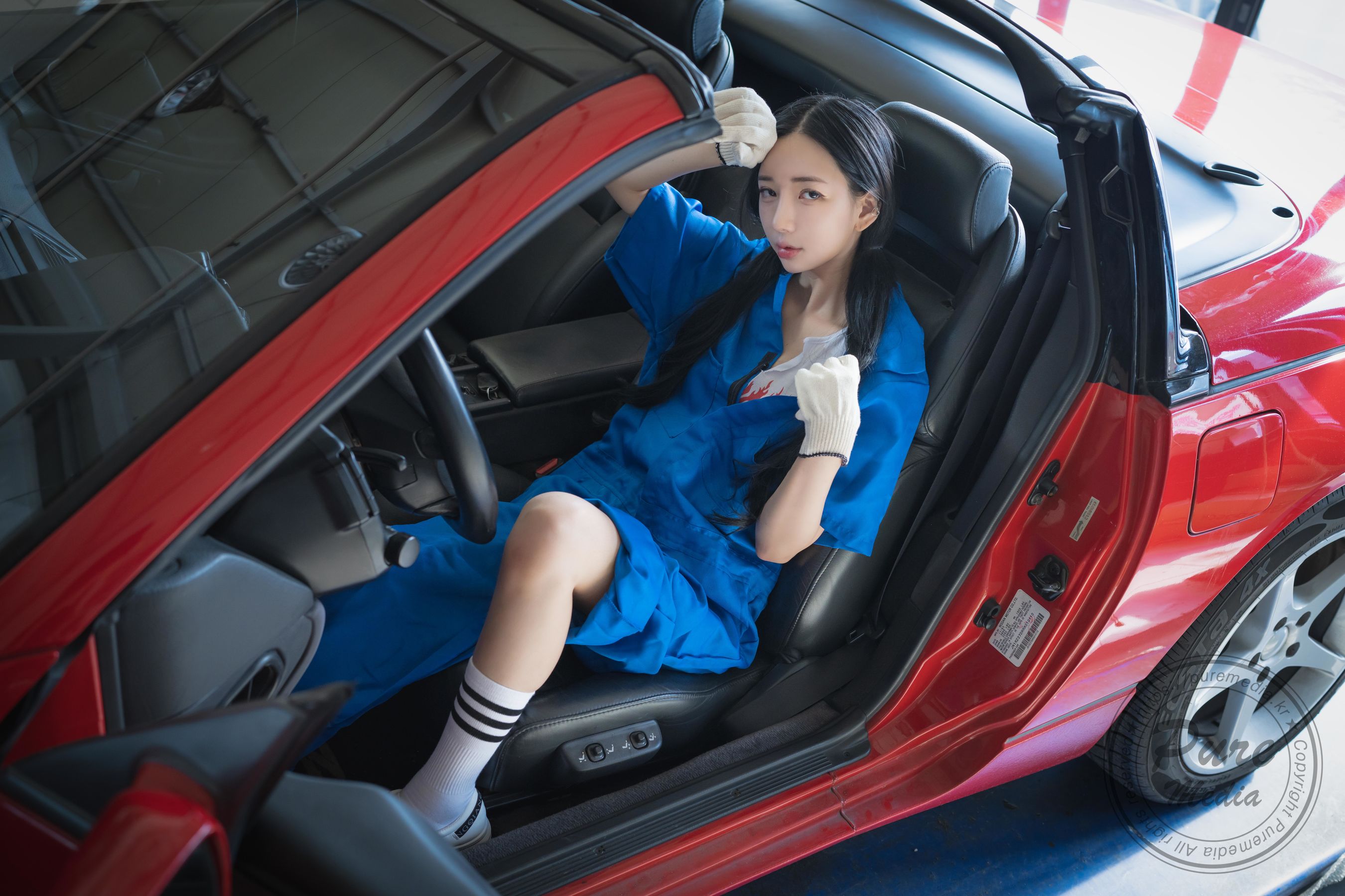 [PURE MEDIA] JIA Prey mechanic 修车女孩 [30P]