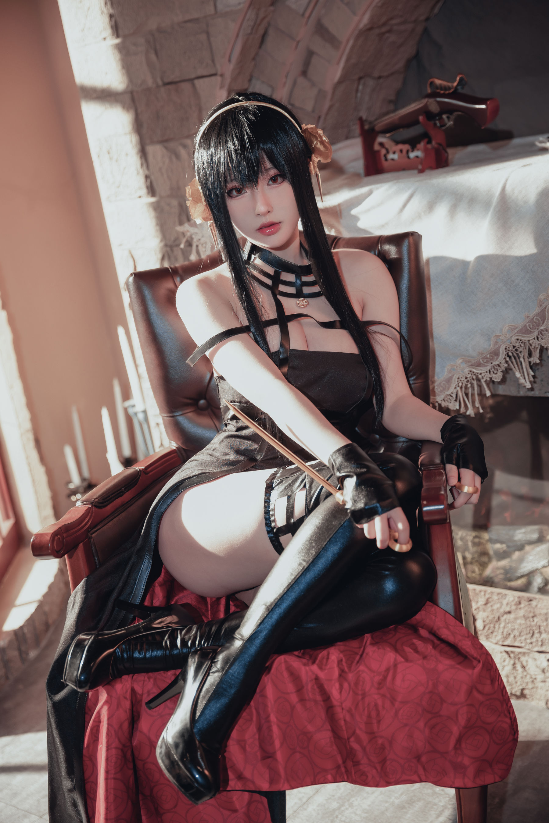 [COSPLAY] 清水由乃 间谍过家家 约尔战斗服
